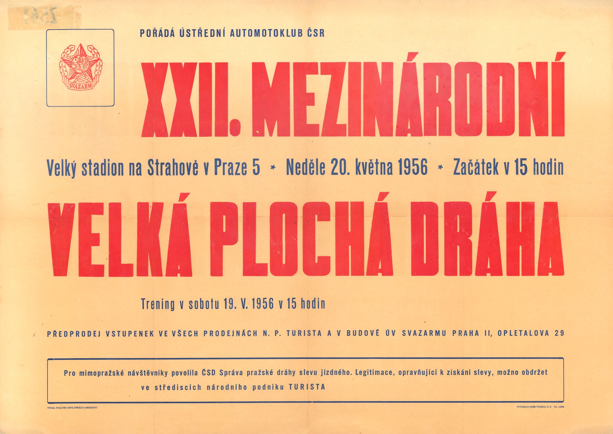 Náhledový obrázek XXII. Mezinárodní velká plochá dráha - 1