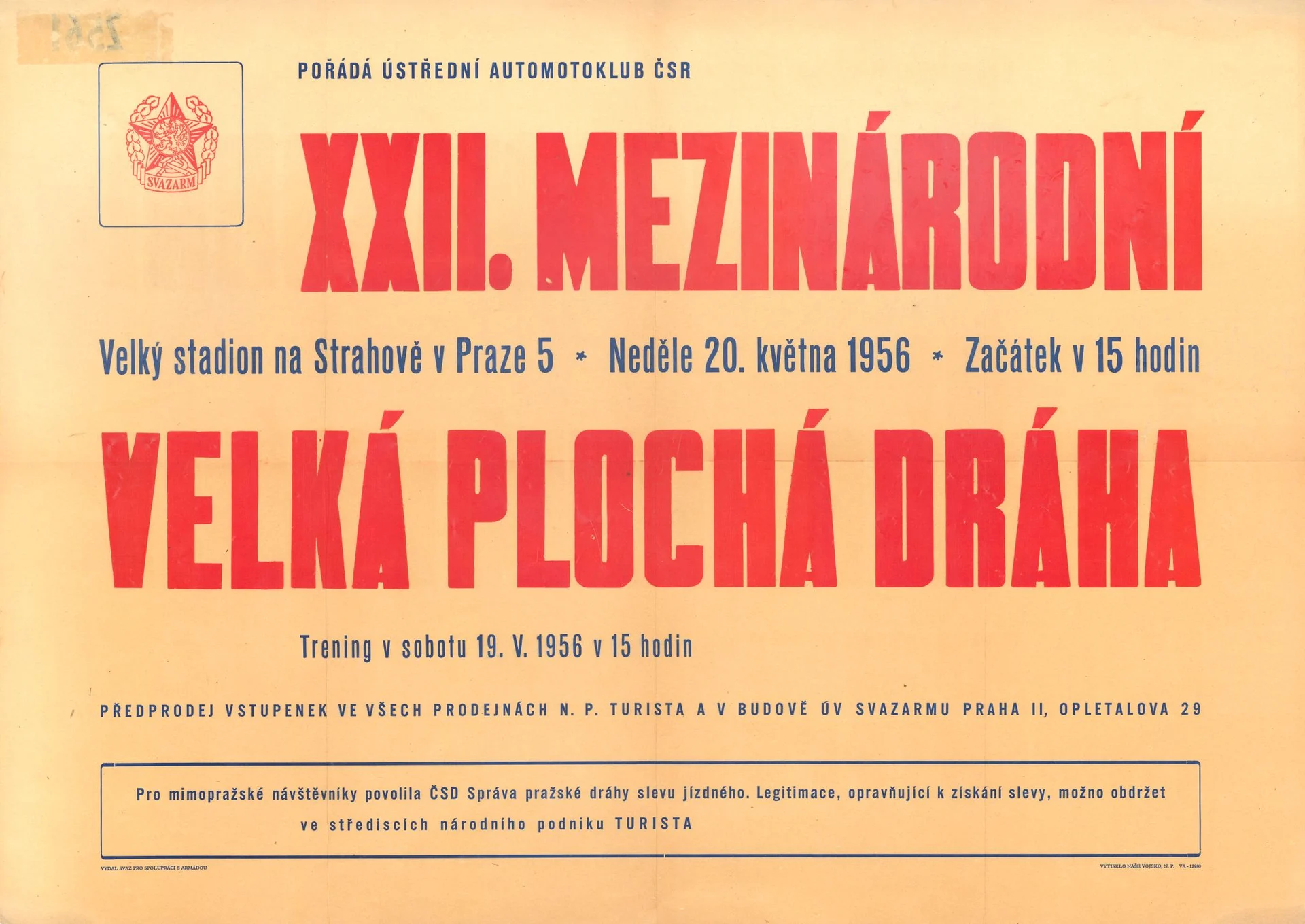 Náhledový obrázek předmětu XXII. Mezinárodní velká plochá dráha