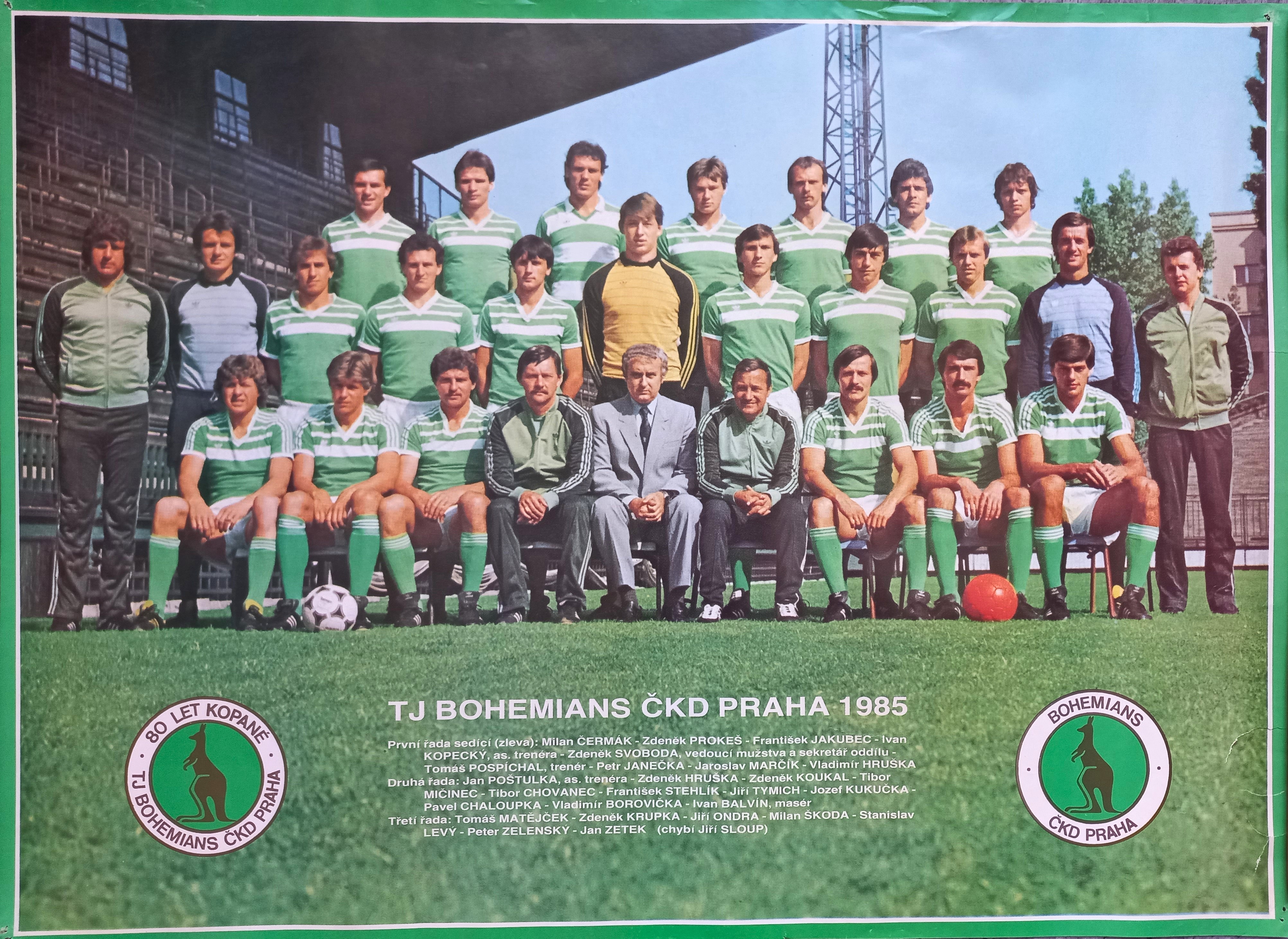Náhledový obrázek Bohemians. 1985 - 1