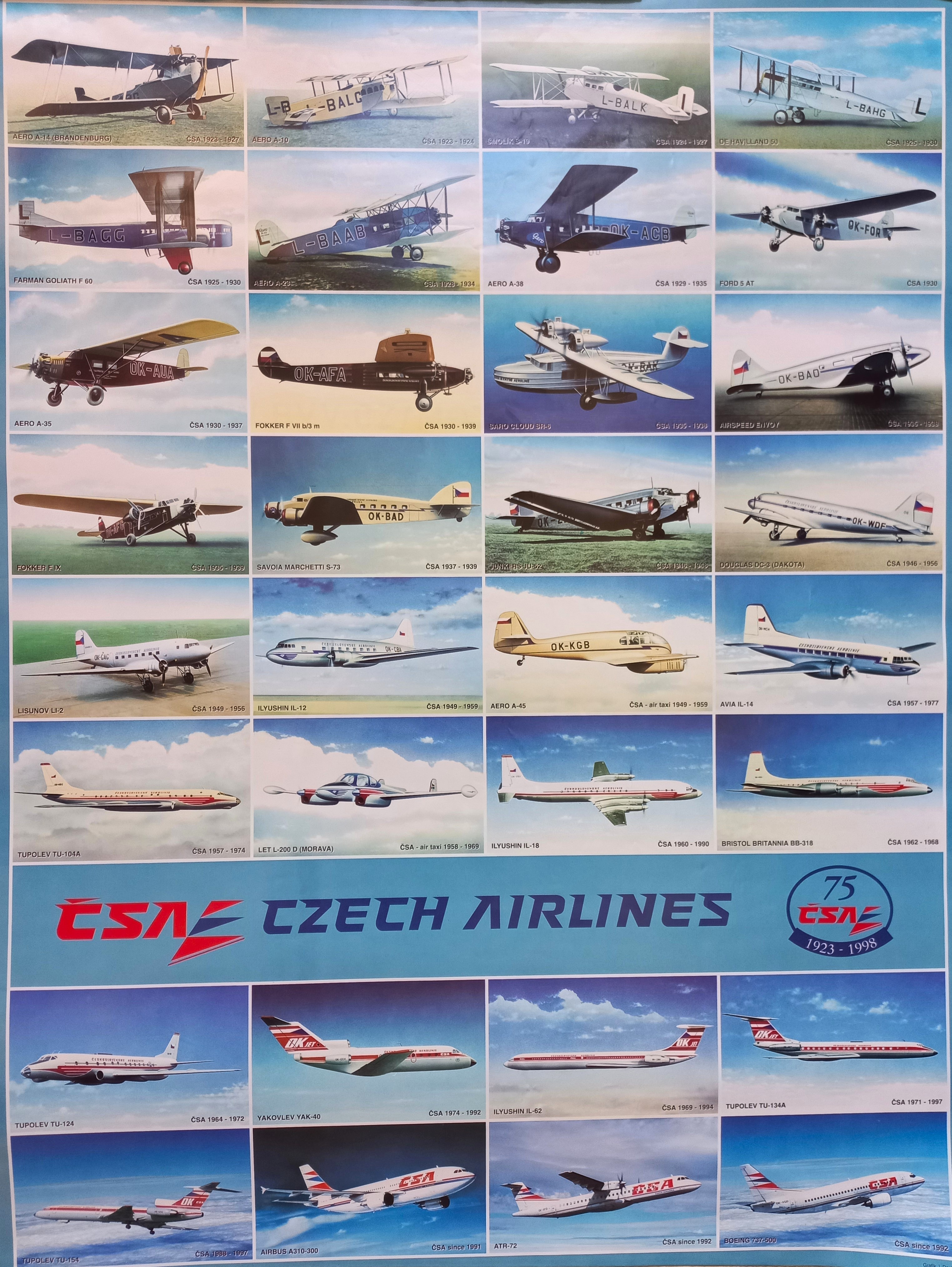 Náhledový obrázek ČSA. Czech Airlines 1923-1998 - 1