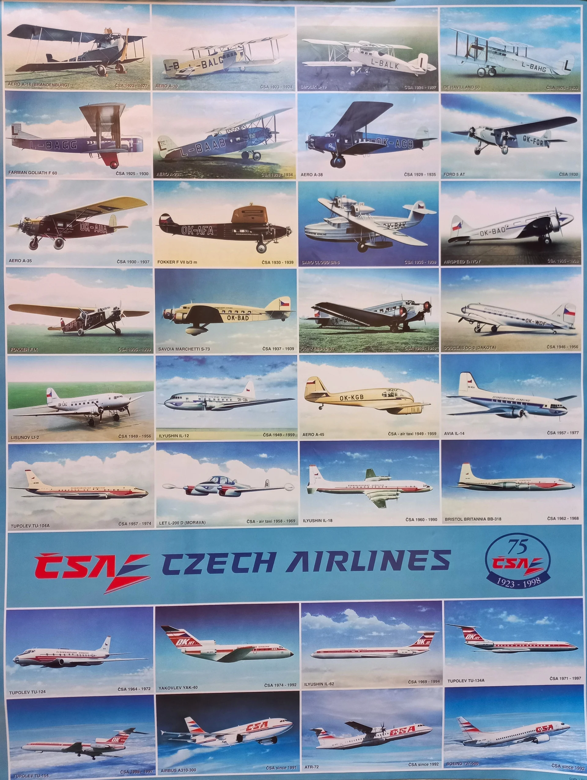 Náhledový obrázek předmětu ČSA. Czech Airlines 1923-1998