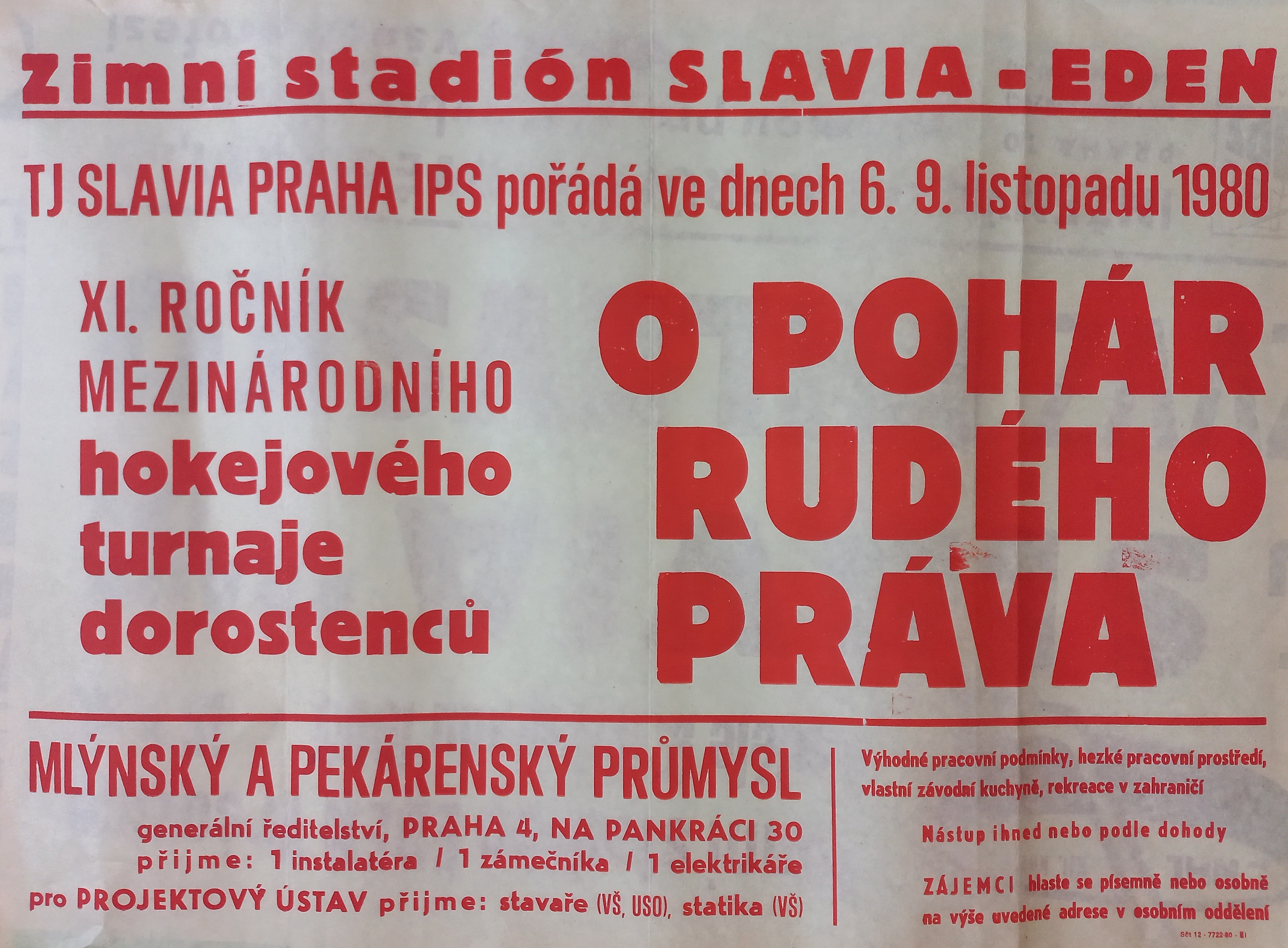 Náhledový obrázek Mezinárodní hokejový turnaj dorostenců. O pohár Rudého Práva - 1