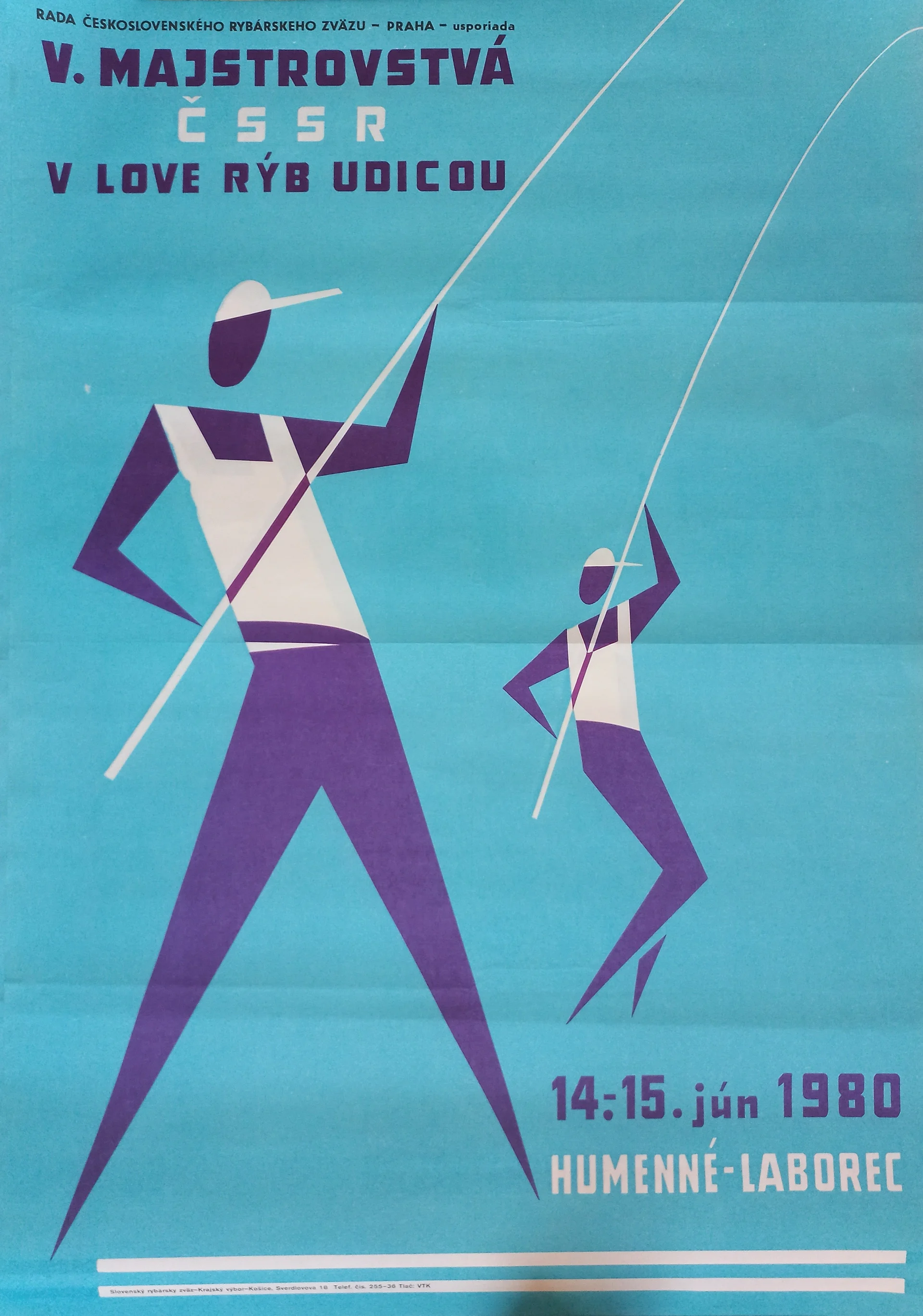 Náhledový obrázek předmětu V. majstrovstvá ČSSR v love rýb udicou. Humenné - Laborec 1980