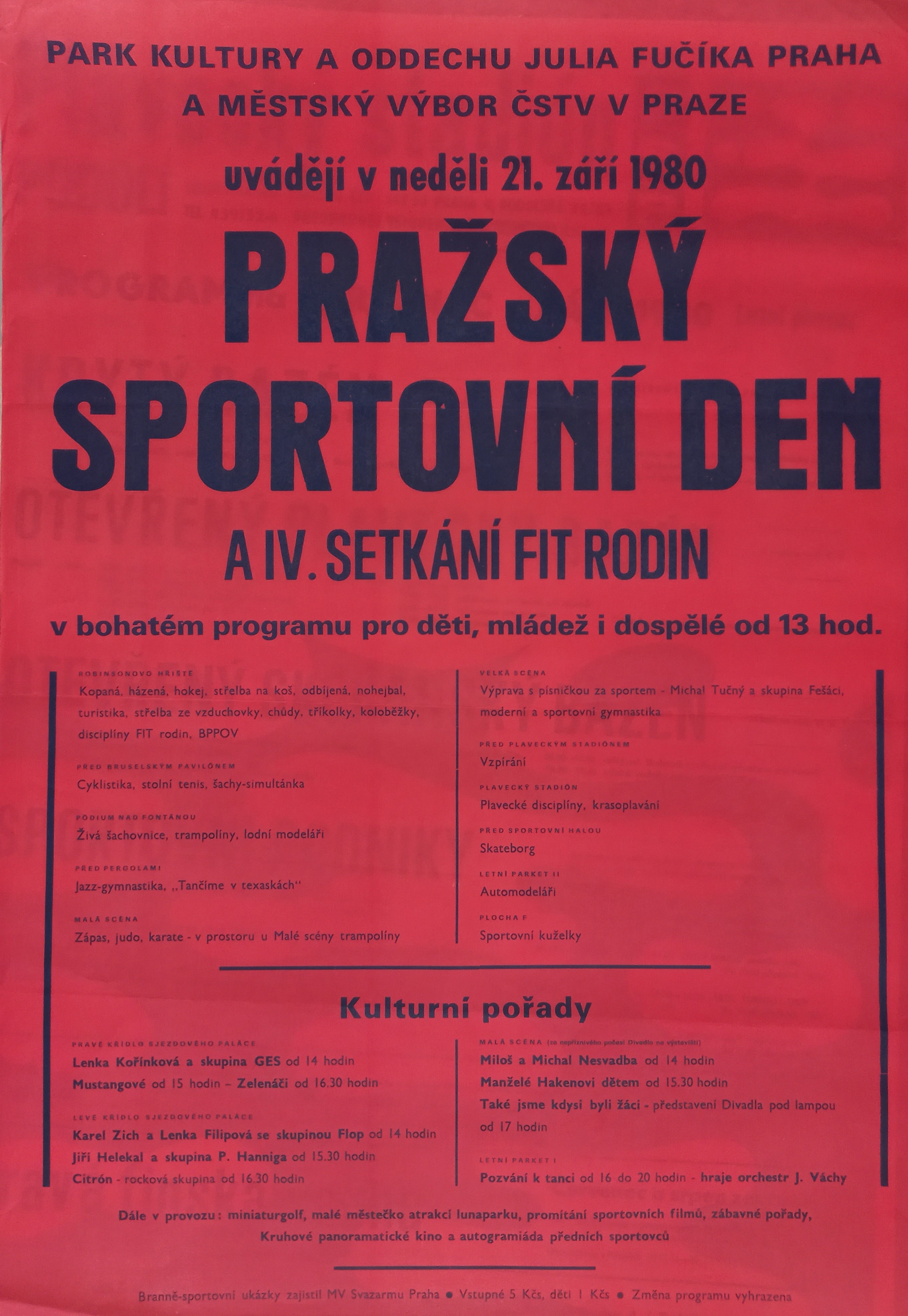 Náhledový obrázek Pražský sportovní den a IV. setkání fit rodin - 1