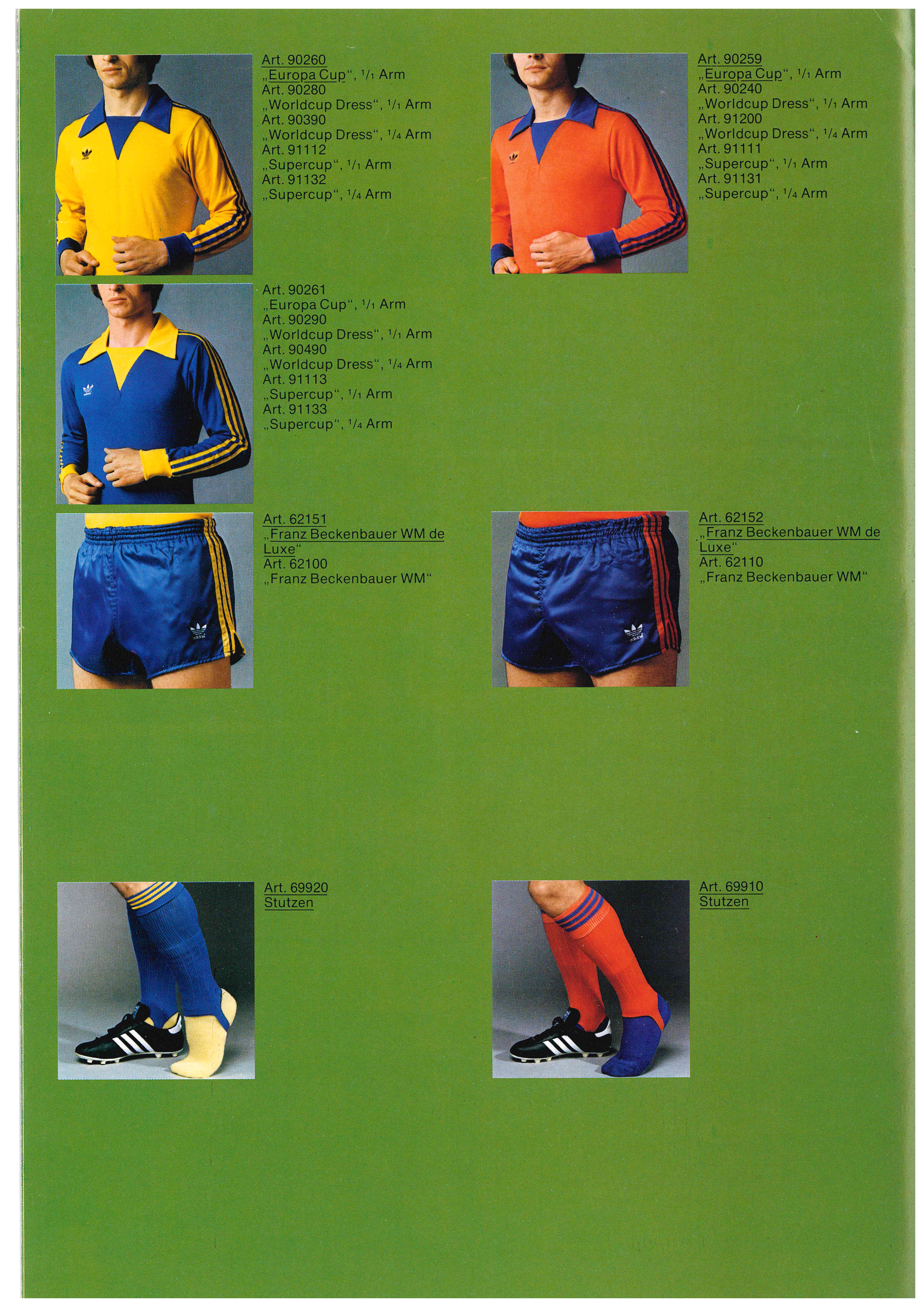 Náhledový obrázek Katalog adidas. Fussball-bekleidung ´77 - 3