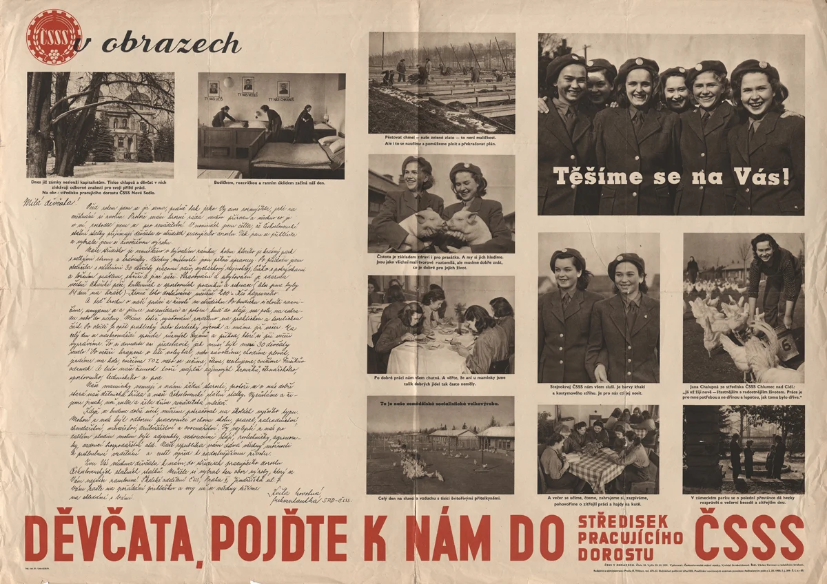Náhledový obrázek předmětu V obrazech děvčata, pojďte k nám do středisek pracujícího dorostu ČSSS