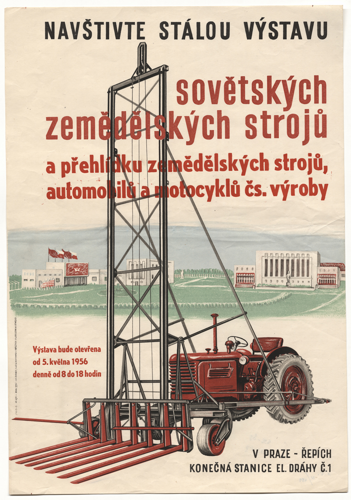 Náhledový obrázek Navštivte stálou výstavu sovětských zemědělských strojů od května 1956 - 1