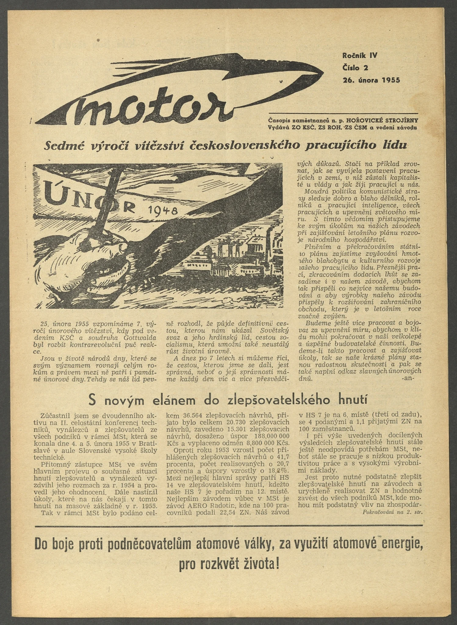 Náhledový obrázek předmětu Motor, rok 1955, číslo 2