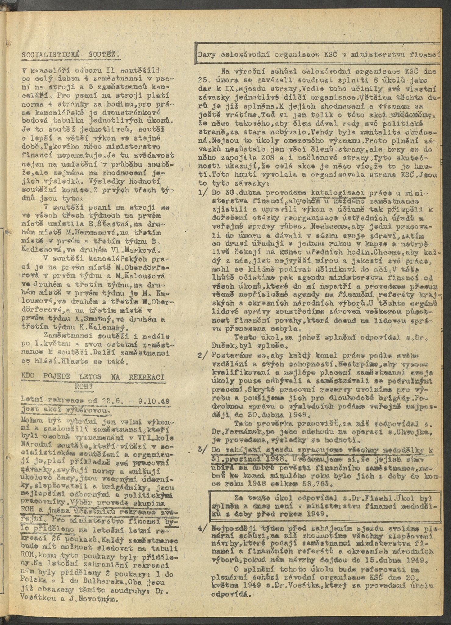 Náhledový obrázek Na nové cestě, rok 1949, číslo 1 - 3