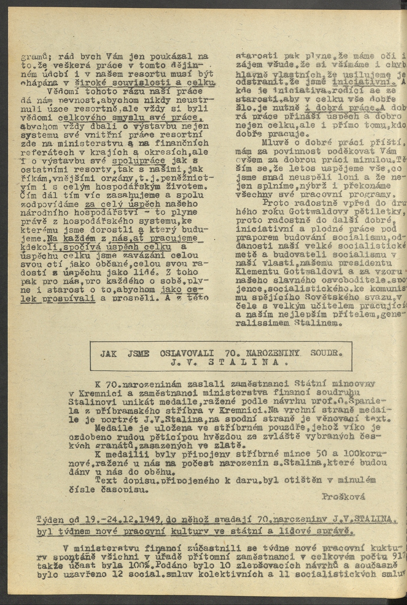 Náhledový obrázek Na nové cestě, rok 1950, číslo 1 - 2