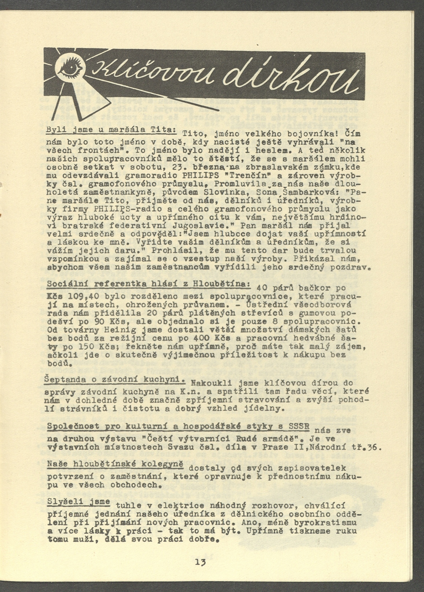Náhledový obrázek Na vlně Philips, rok 1946, číslo 4 - 16