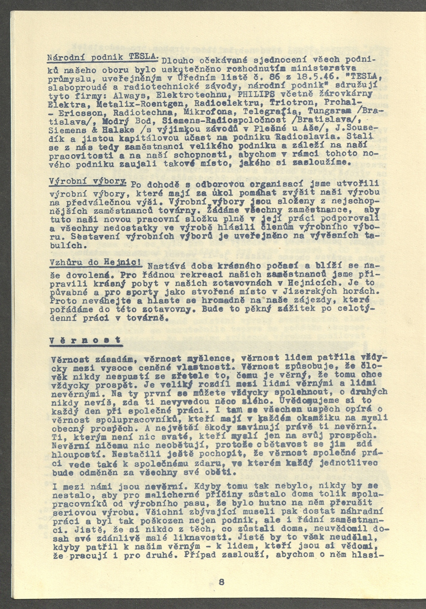 Náhledový obrázek Na vlně Philips, rok 1946, číslo 5 - 10