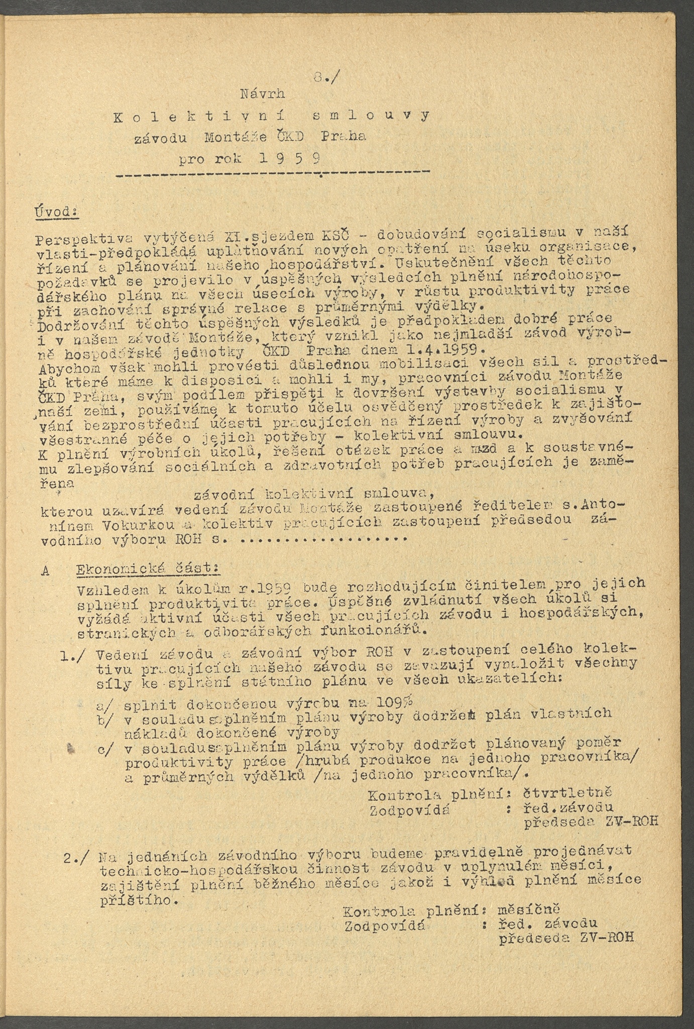 Náhledový obrázek Montážník, rok 1959, číslo 1 - 11