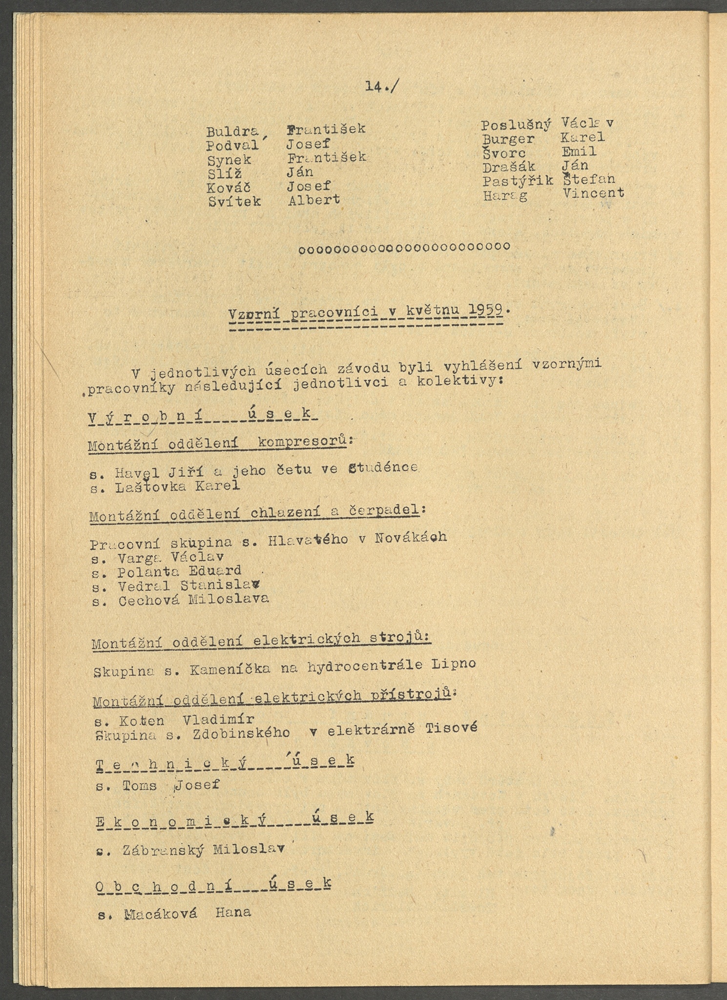 Náhledový obrázek Montážník, rok 1959, číslo 2 - 18