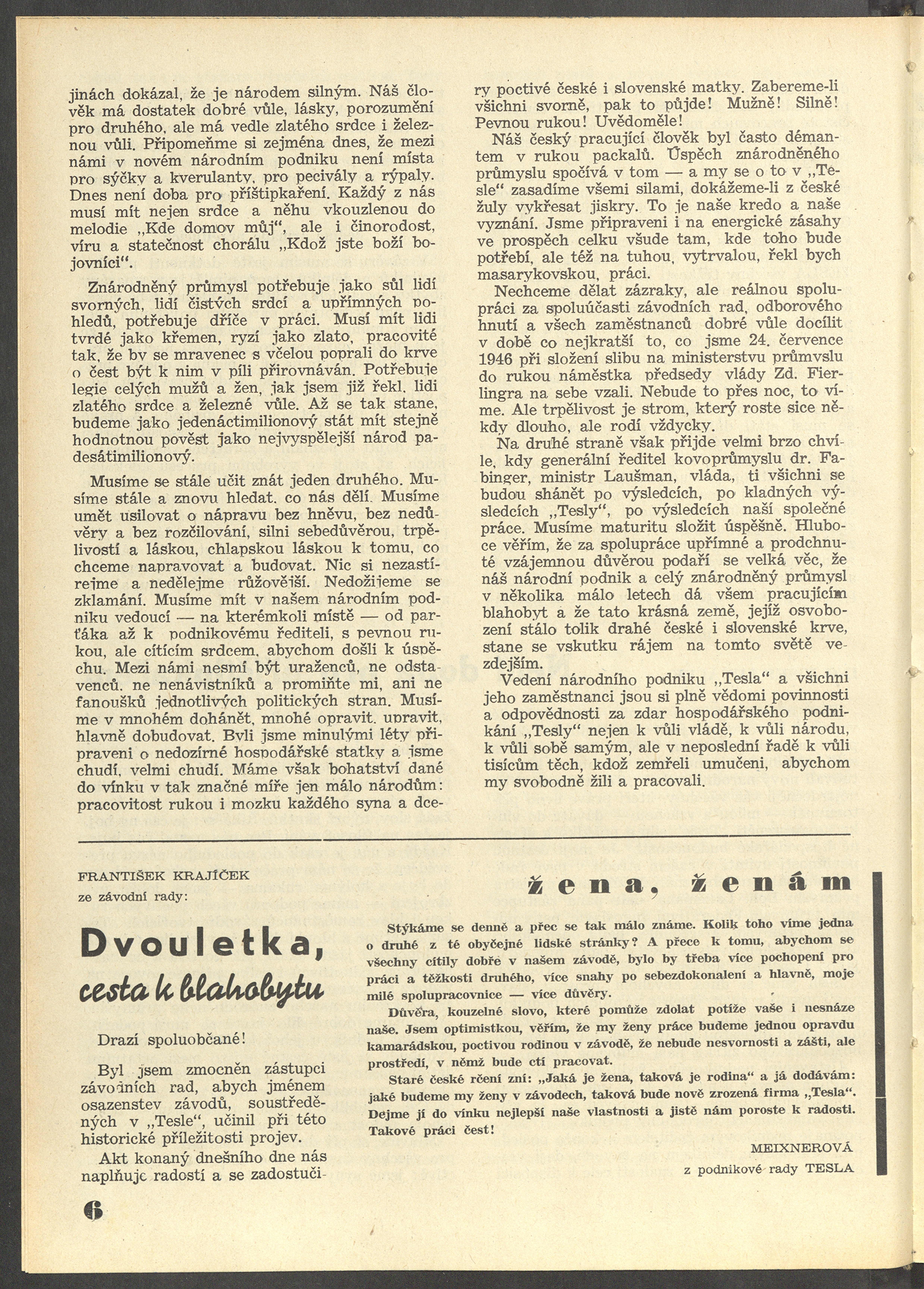Náhledový obrázek Na vlně Tesla, rok 1946/1948, číslo 1 - 8