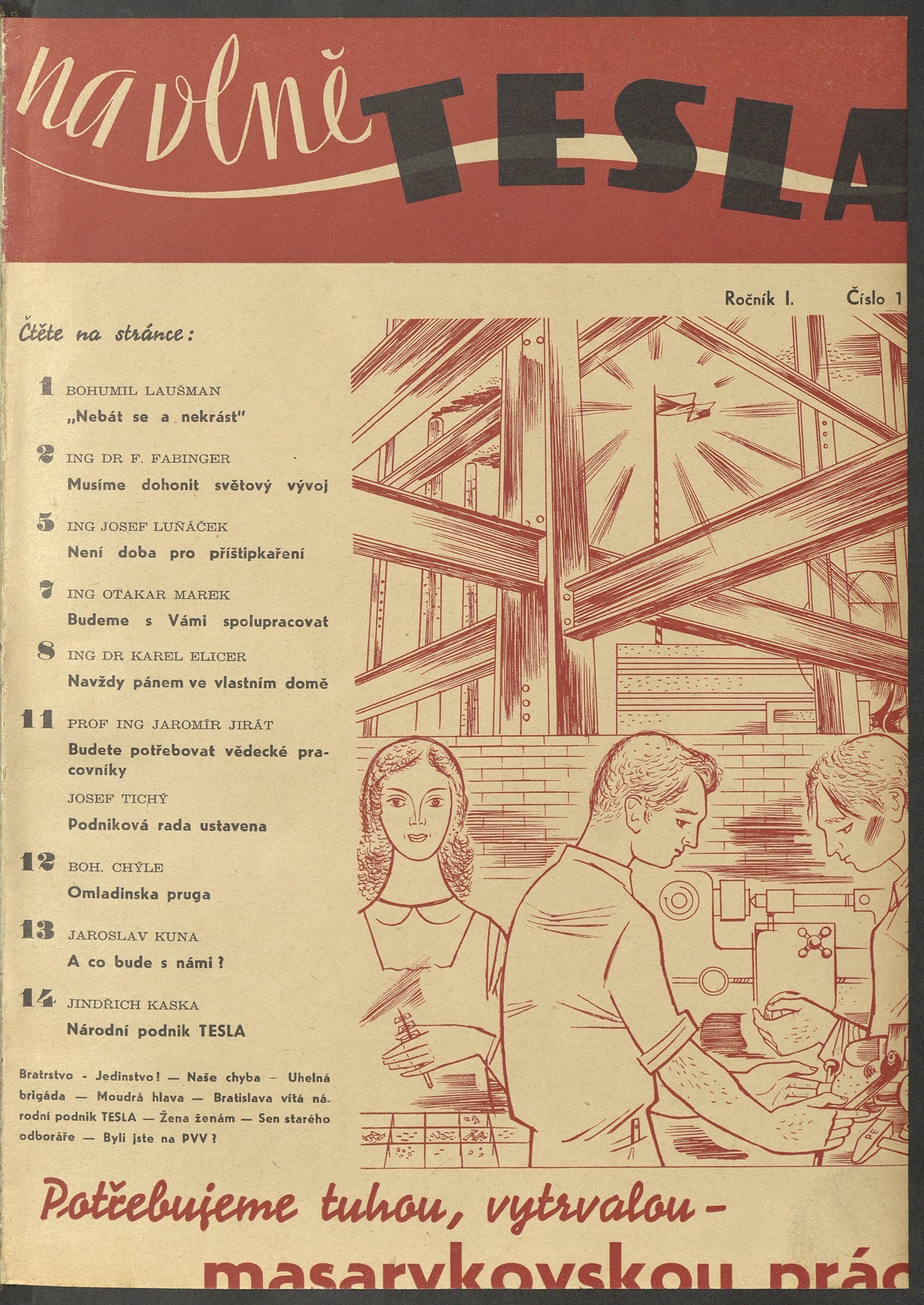 Náhledový obrázek předmětu Na vlně Tesla, rok 1946/1948, číslo 1