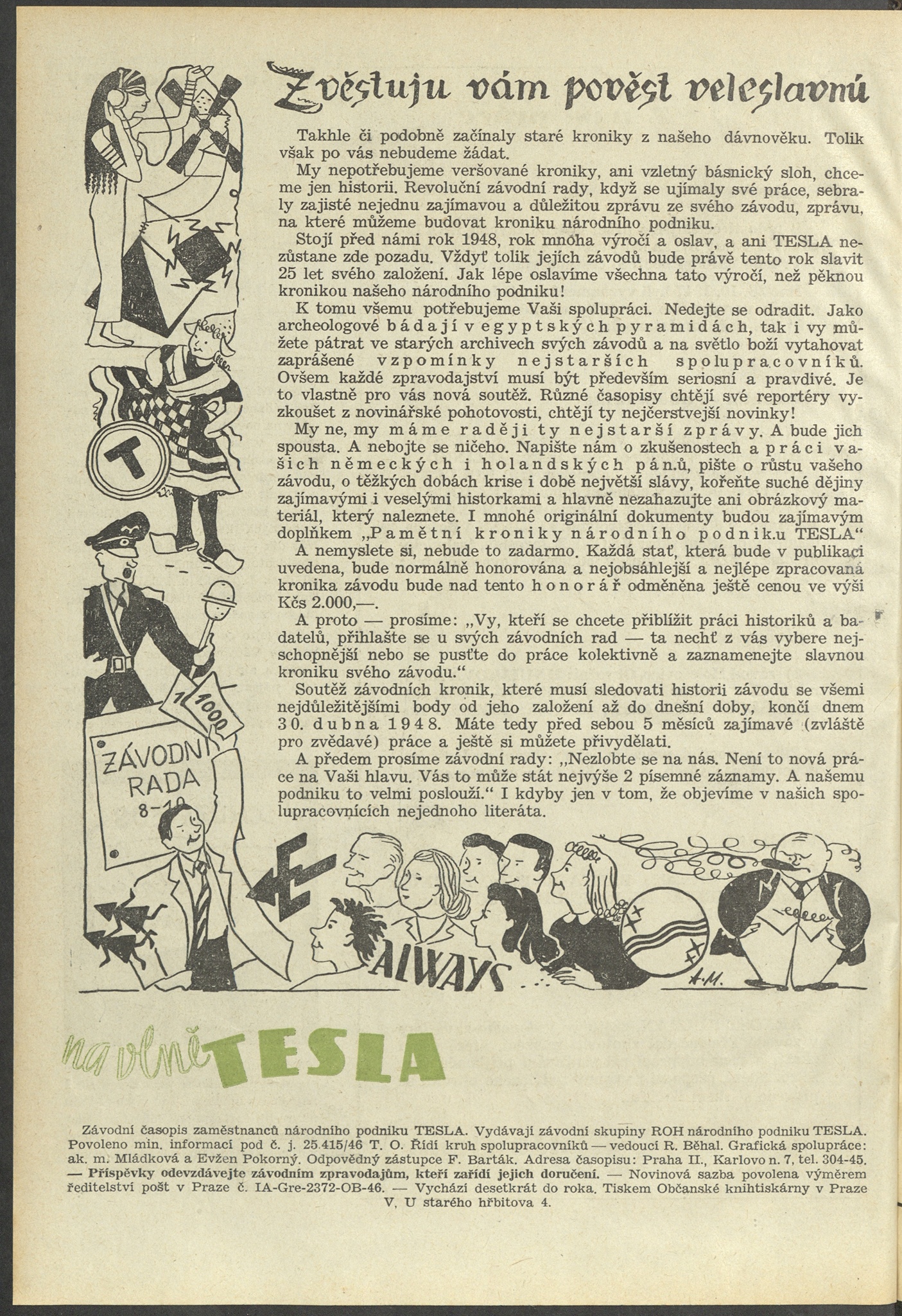 Náhledový obrázek Na vlně Tesla, rok 1946/1948, číslo 8-9 - 15