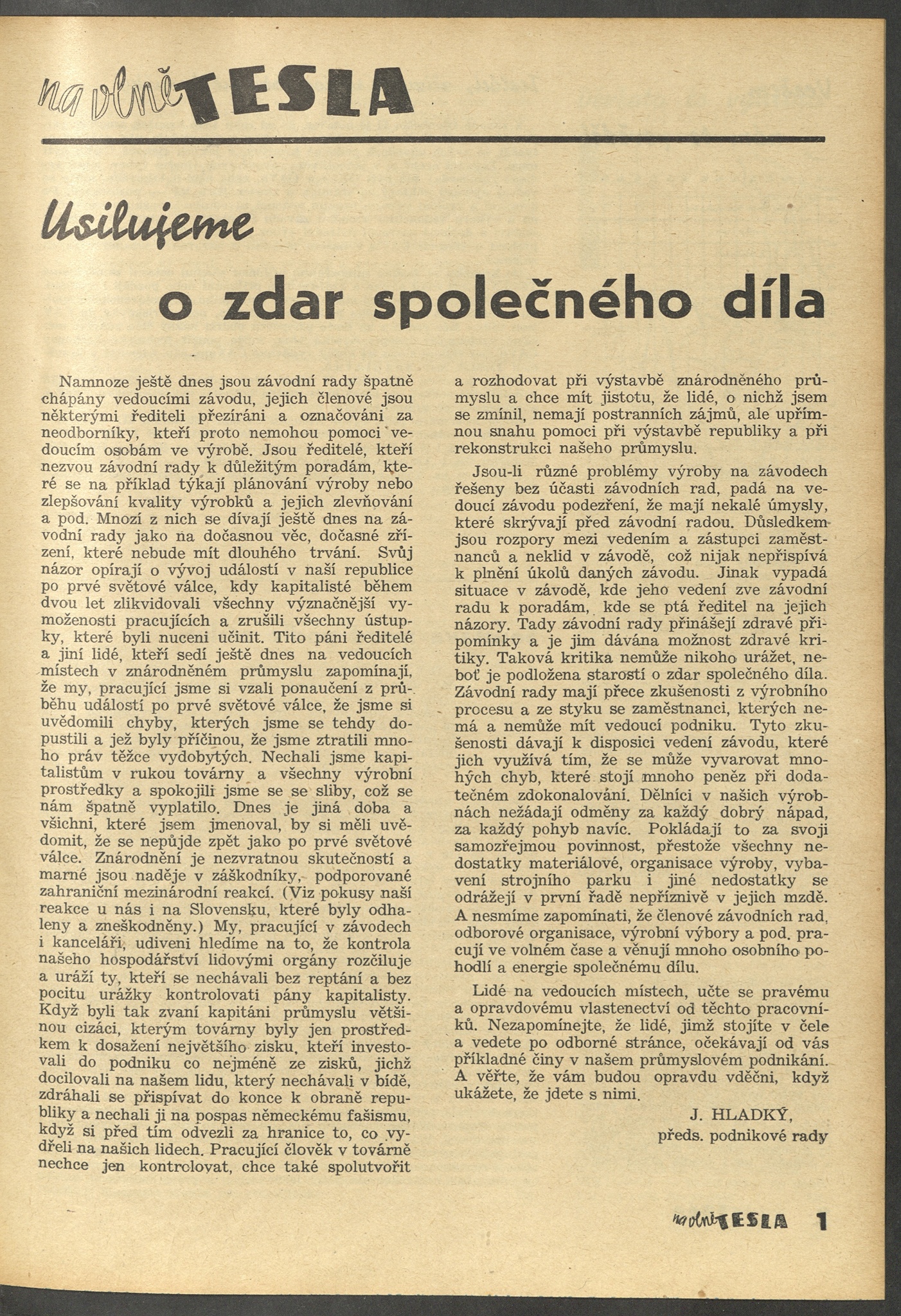 Náhledový obrázek Na vlně Tesla, rok 1946/1948, číslo 8-9 - 3