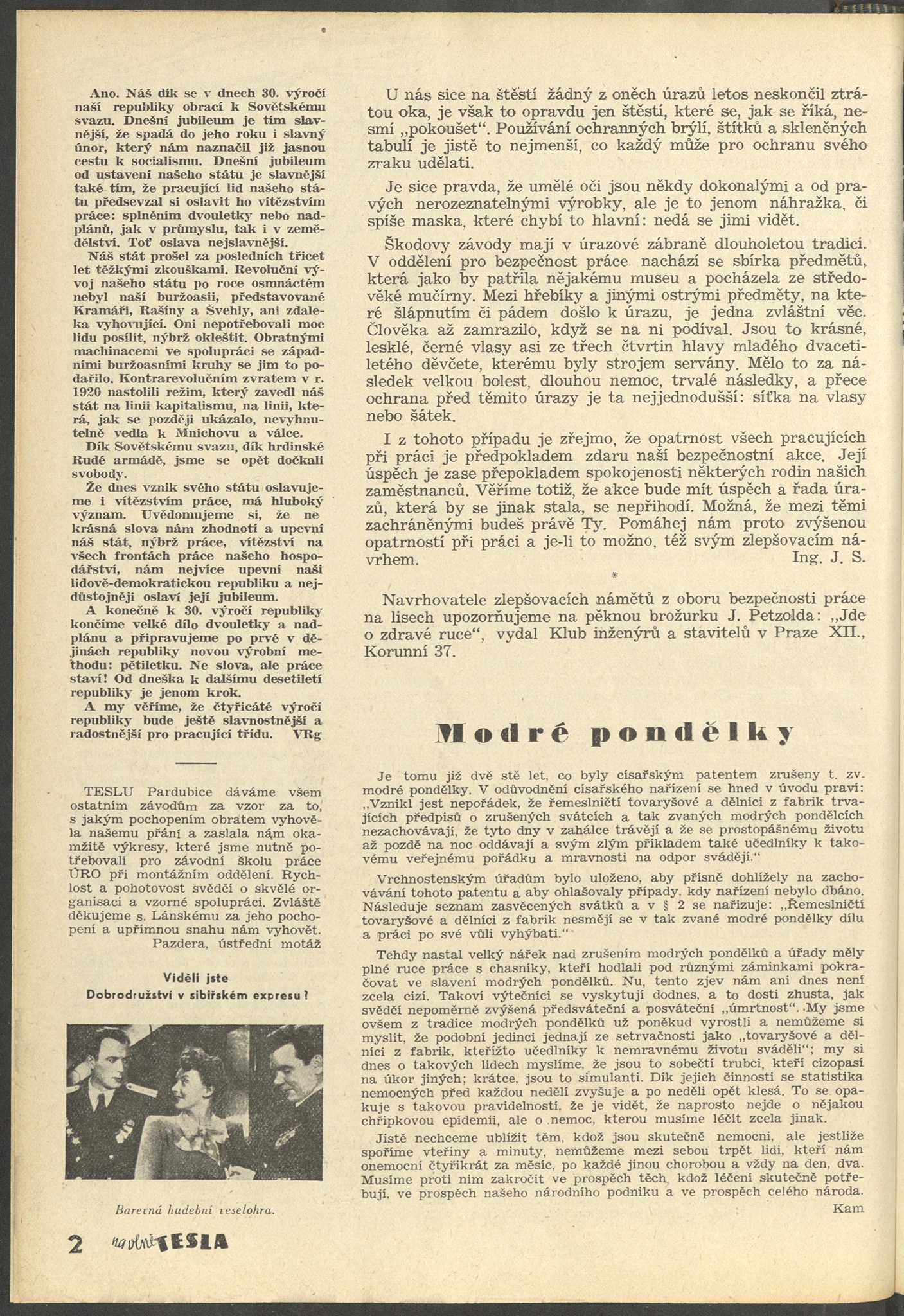 Náhledový obrázek Na vlně Tesla, rok 1947/1948, číslo 8 - 2