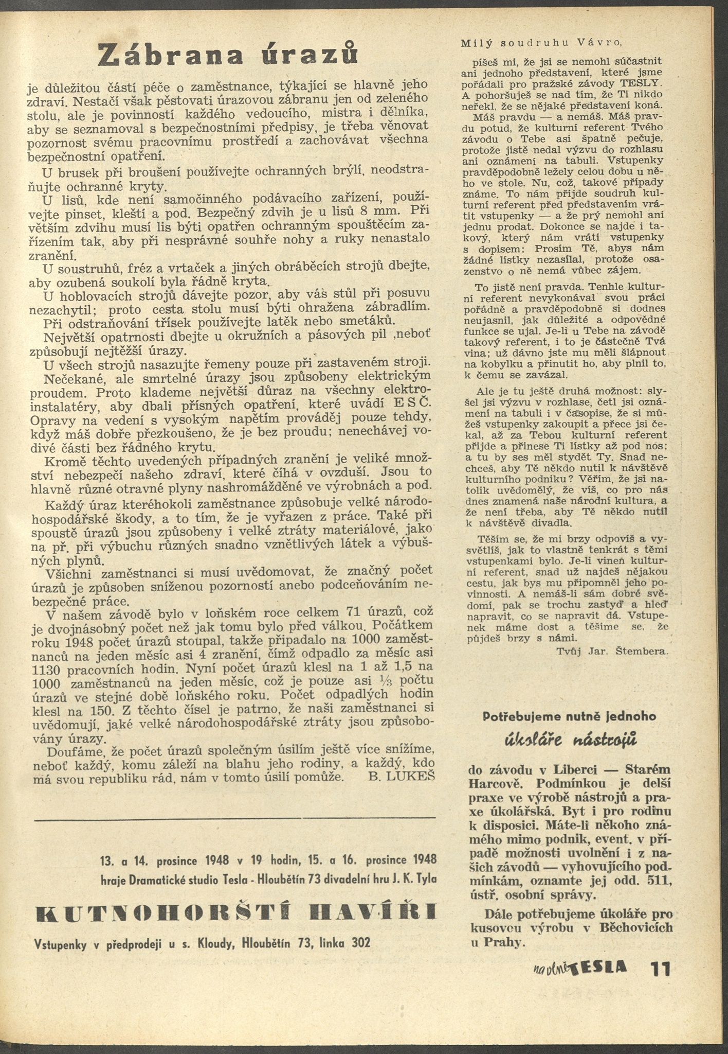 Náhledový obrázek Na vlně Tesla, rok 1947/1948, číslo 9 - 11
