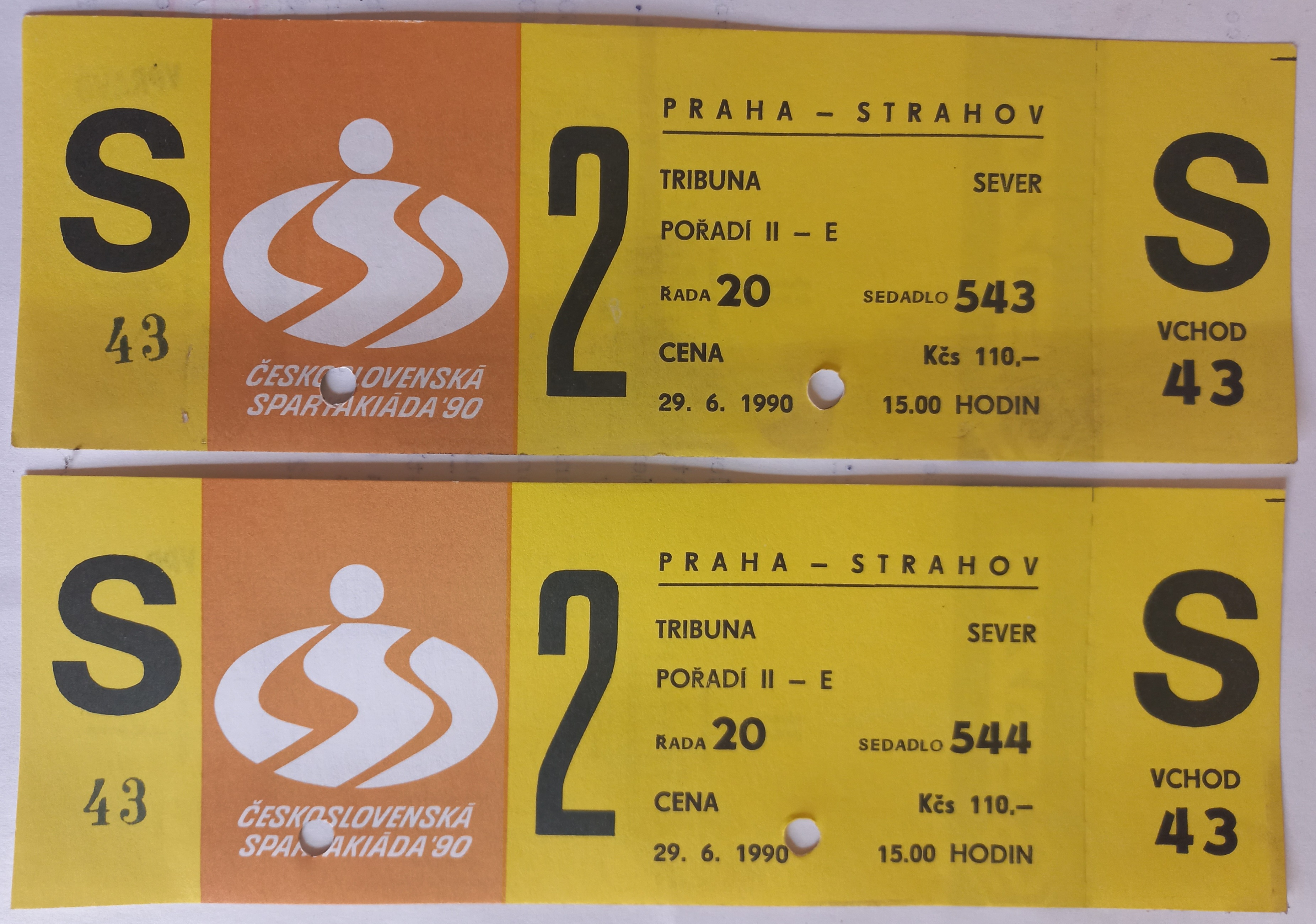 Náhledový obrázek Vstupenky ČSS 1990 - 1