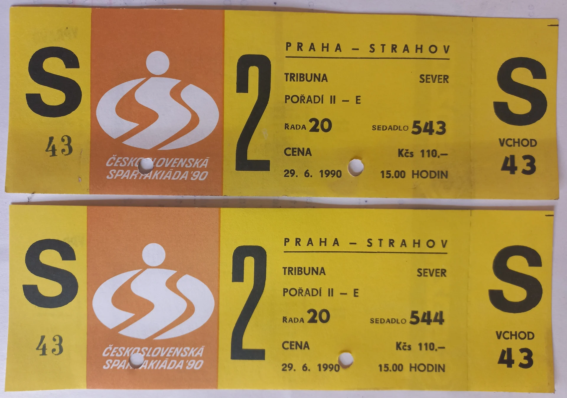 Náhledový obrázek předmětu Vstupenky ČSS 1990