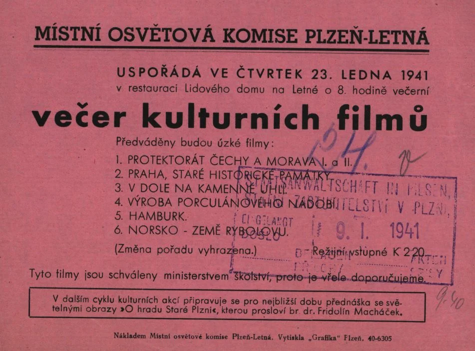 Náhledový obrázek předmětu Pozvánka na večer kulturních filmů