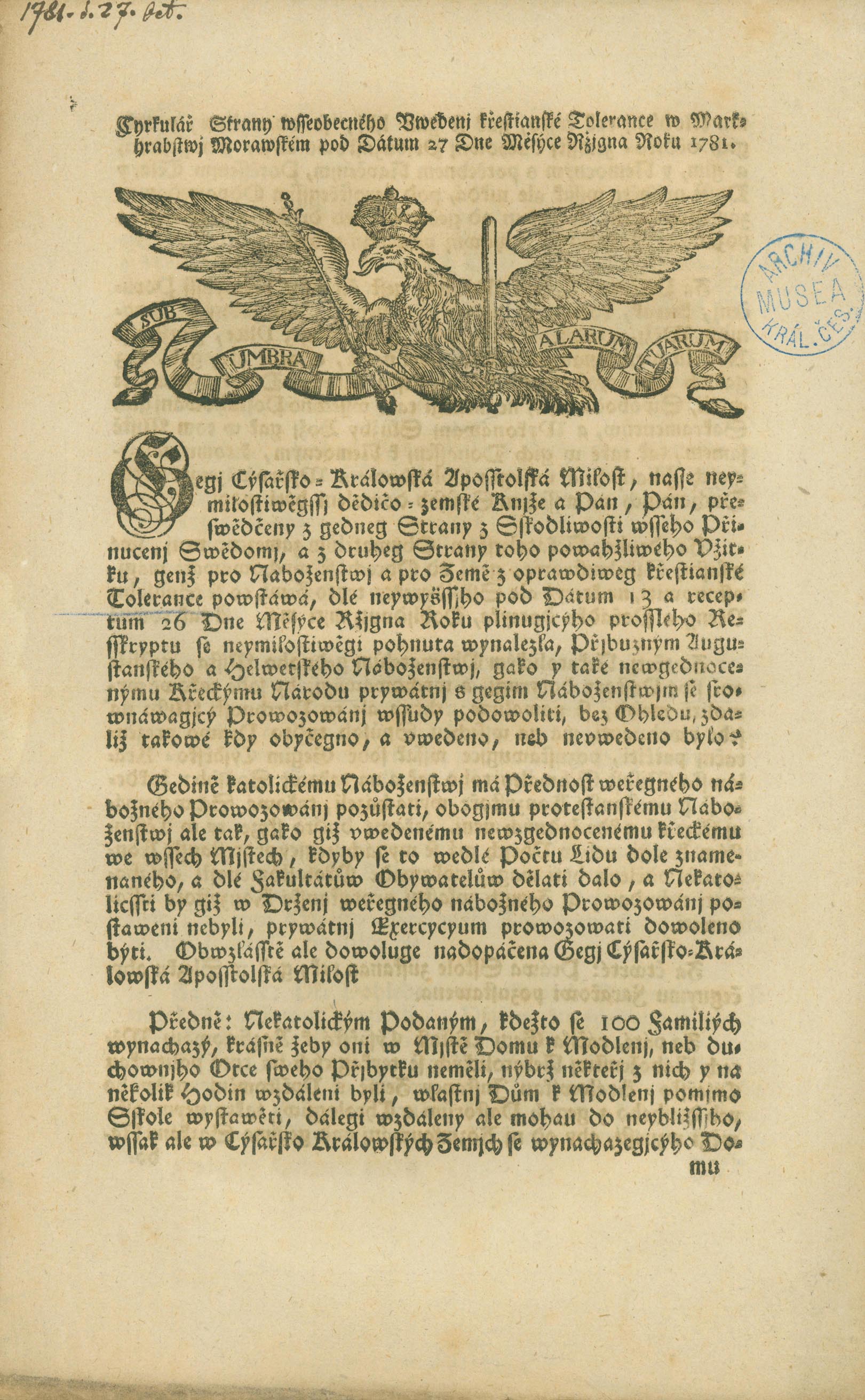 Náhledový obrázek Toleranční patent - 1