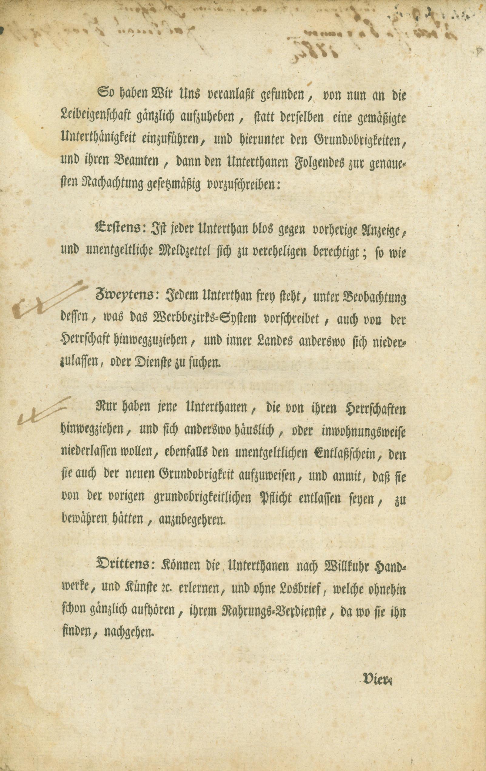 Náhledový obrázek Patent o zrušení nevolnictví - 5