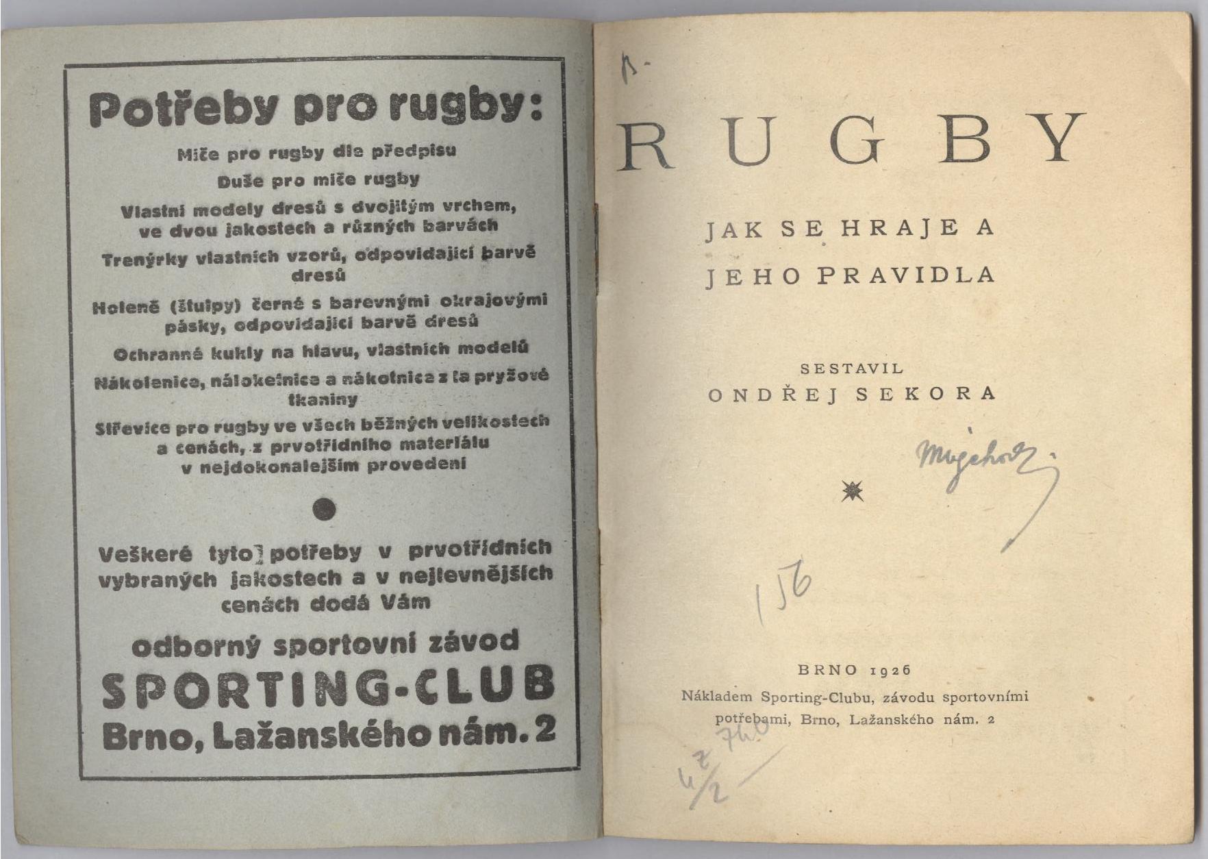Náhledový obrázek Rugby. Jak se hraje a jeho pravidla, sest. Ondřej Sekora - 2
