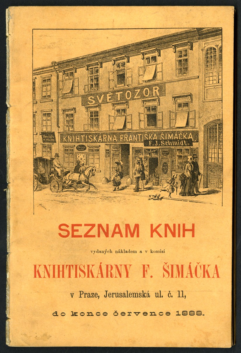 Náhledový obrázek Seznam knih pražského nakladatelství F. Šimáček - 1