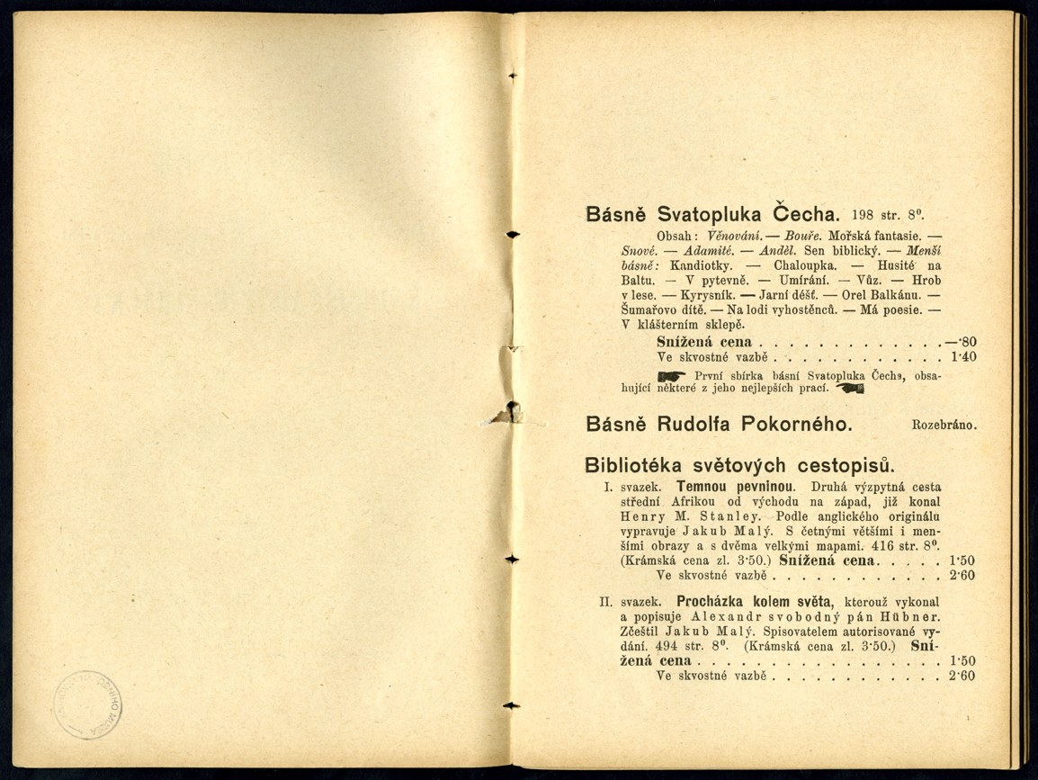 Náhledový obrázek Seznam knih pražského nakladatelství F. Šimáček - 14
