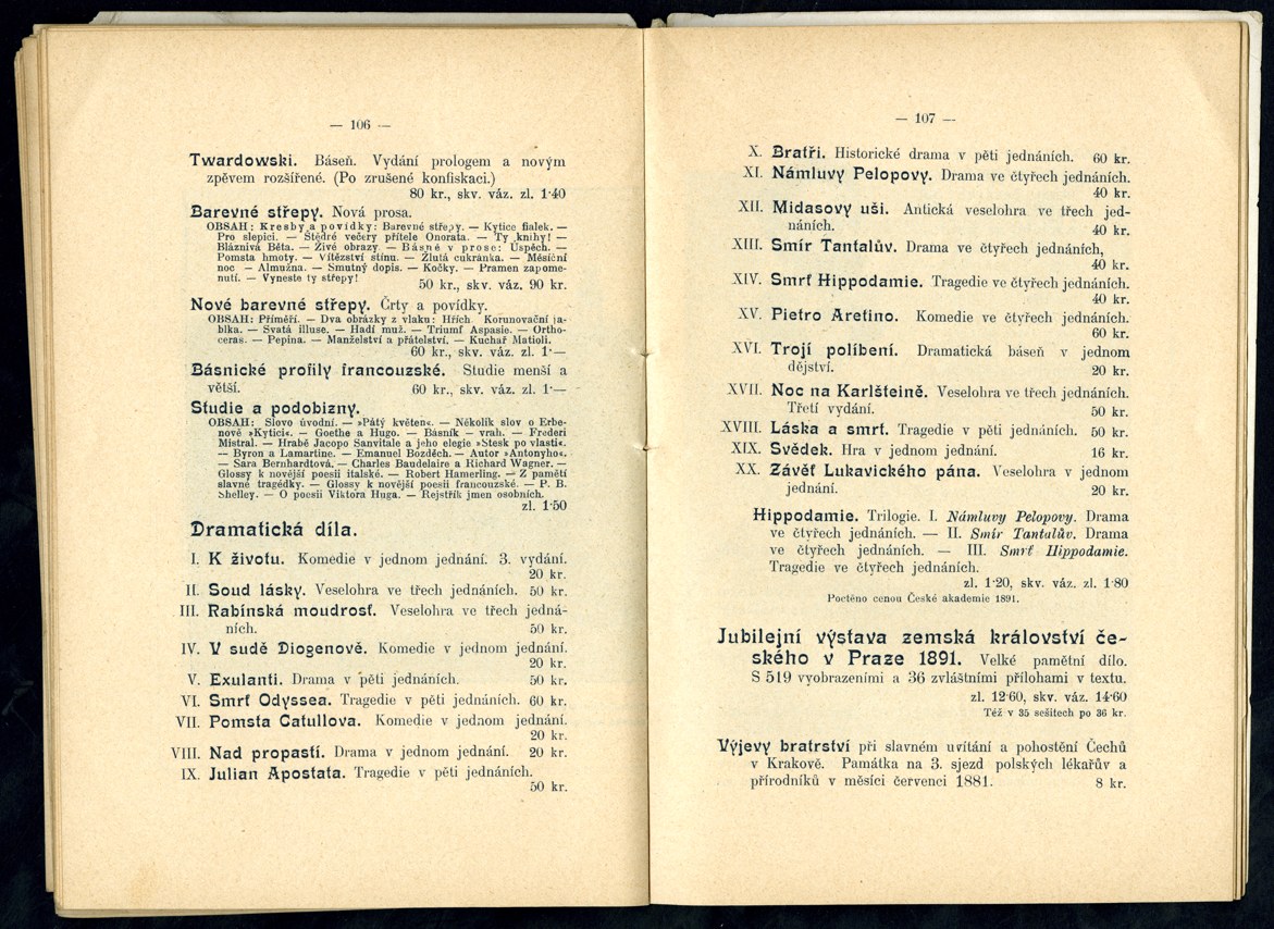 Náhledový obrázek Knižní katalog nakladatelství F. Šimáček - 13
