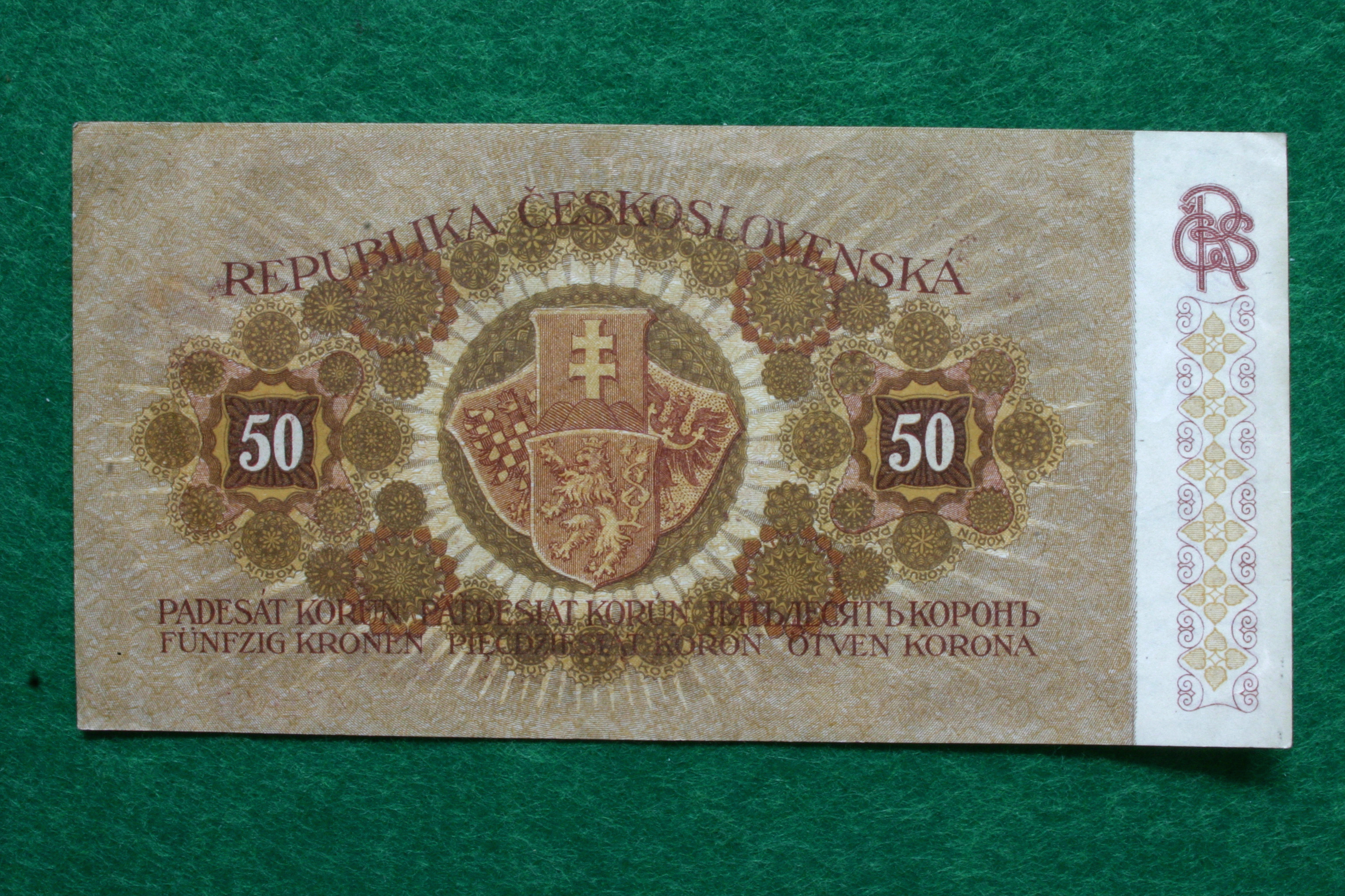 Náhledový obrázek Československo (1918-1919), 50 Kč z 15. 4. 1919 - 2