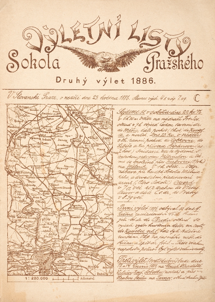 Náhledový obrázek Výletní listy Sokola Pražského - 1