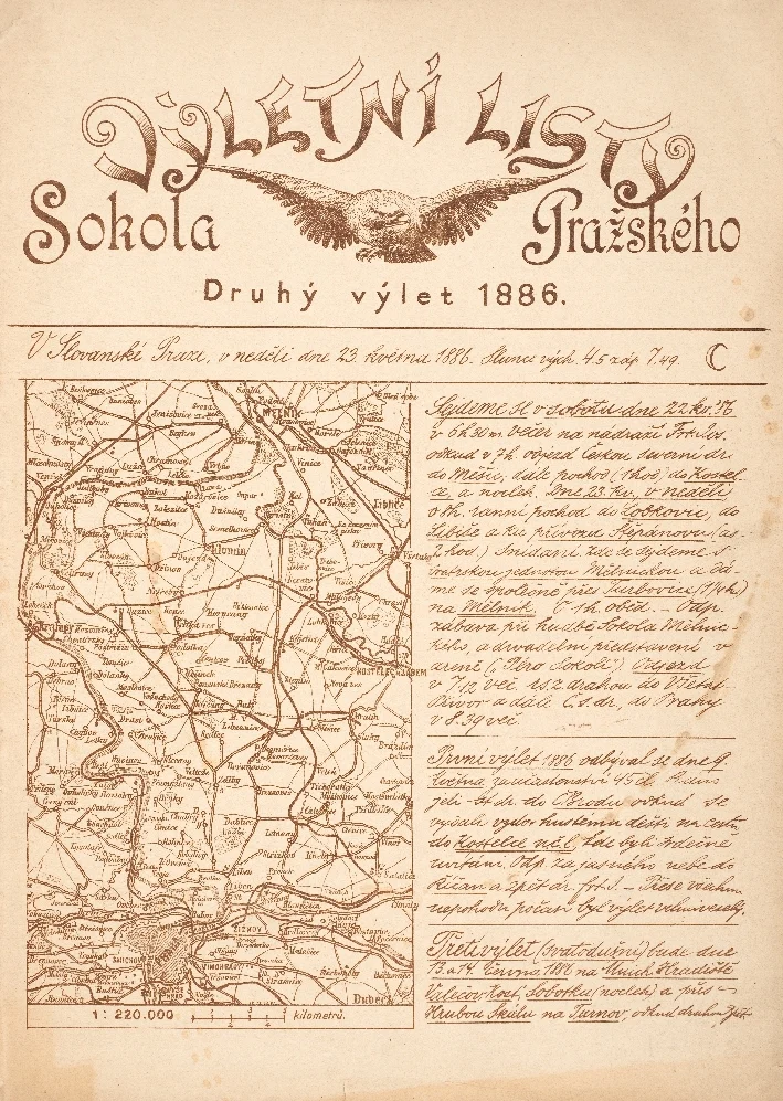 Náhledový obrázek předmětu Výletní listy Sokola Pražského