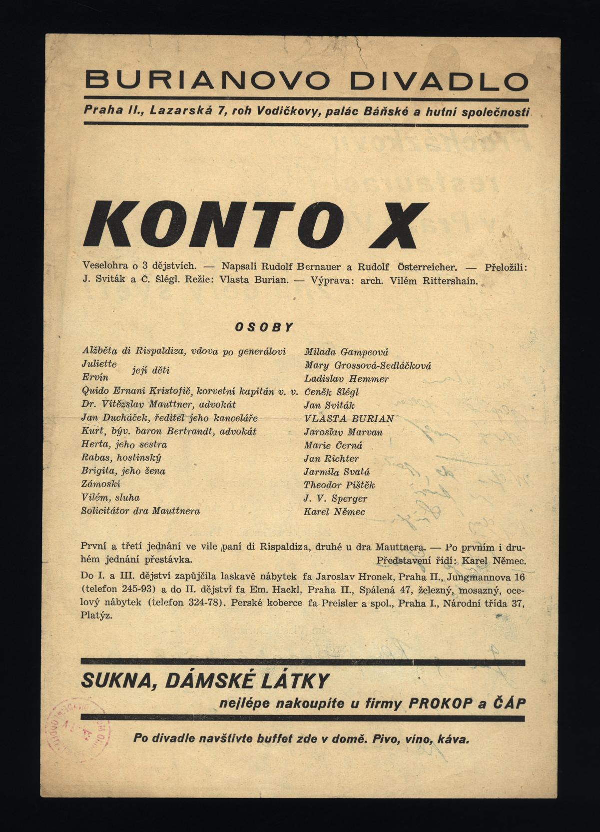 Náhledový obrázek Konto X - 1