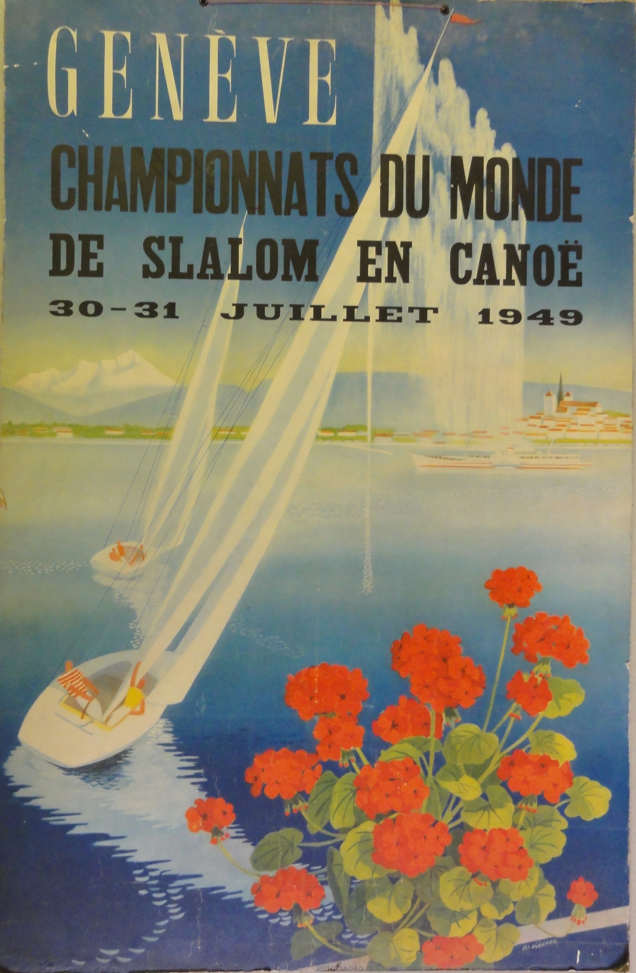 Náhledový obrázek Championnats du Monde de Slalom en Canoë. Genéve 1949 - 1