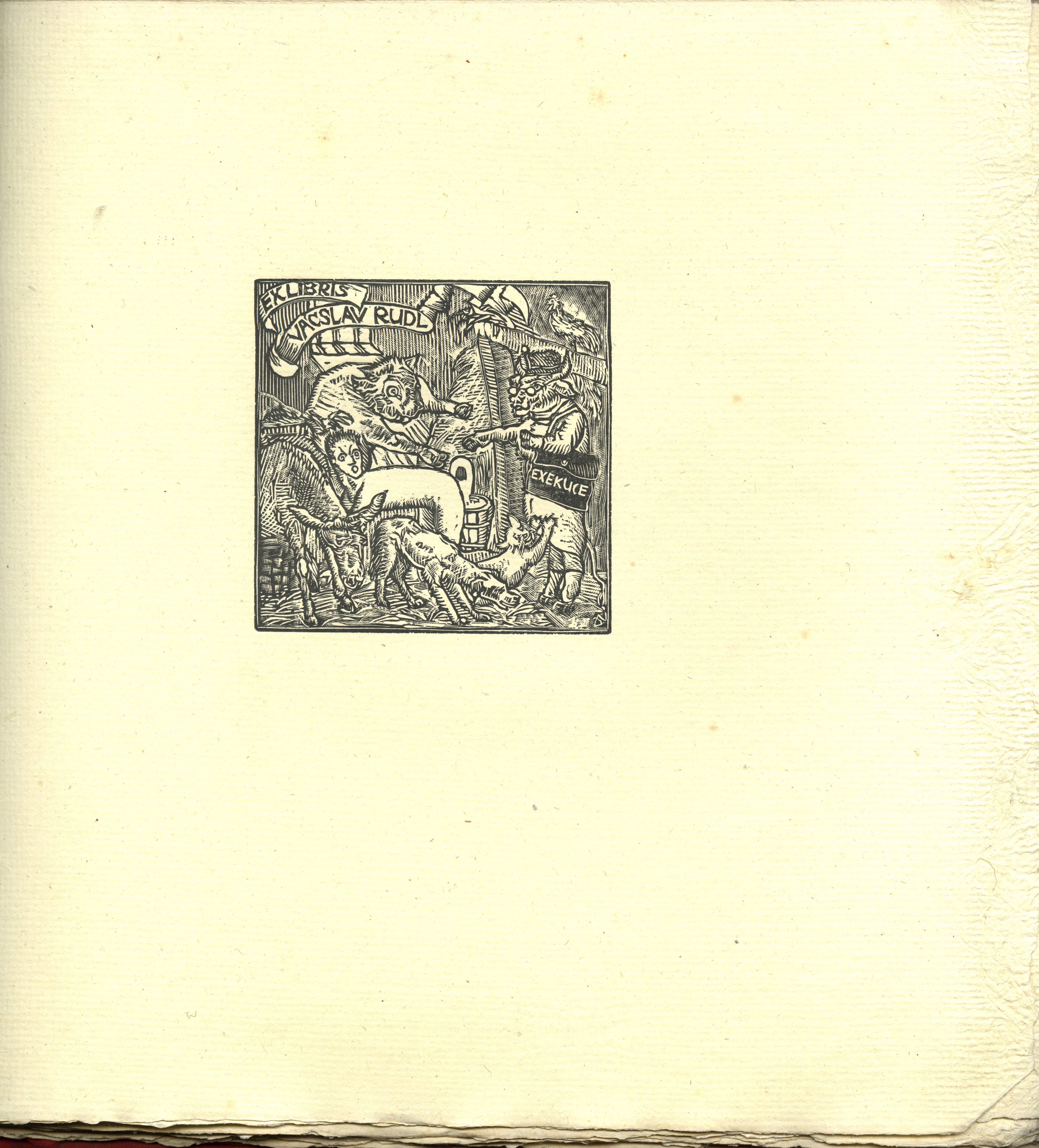 Náhledový obrázek 20 Exlibris Josefa Váchala 11, Vácslav Rudl - 1