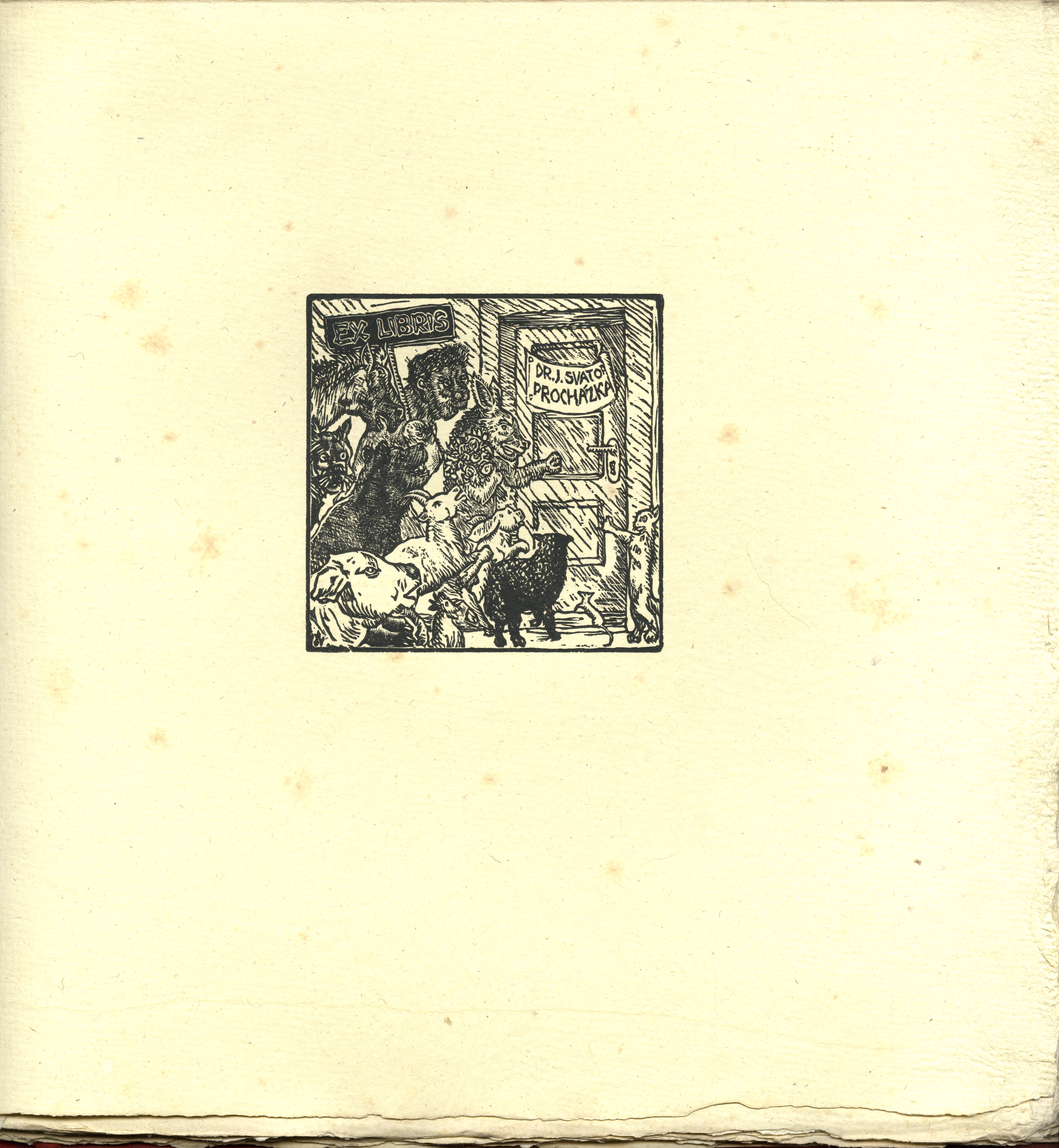 Náhledový obrázek 20 Exlibris Josefa Váchala 13, Dr. J. Svatop. Procházka - 1