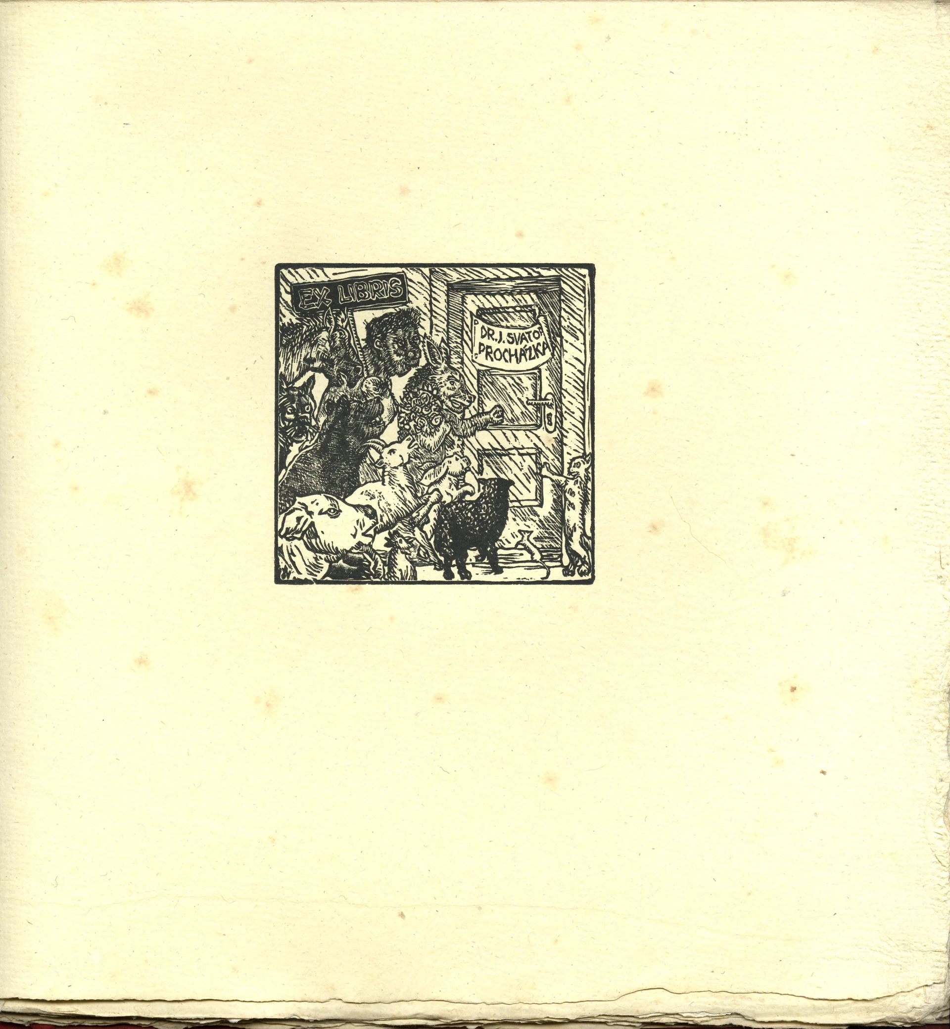Náhledový obrázek předmětu 20 Exlibris Josefa Váchala 13, Dr. J. Svatop. Procházka
