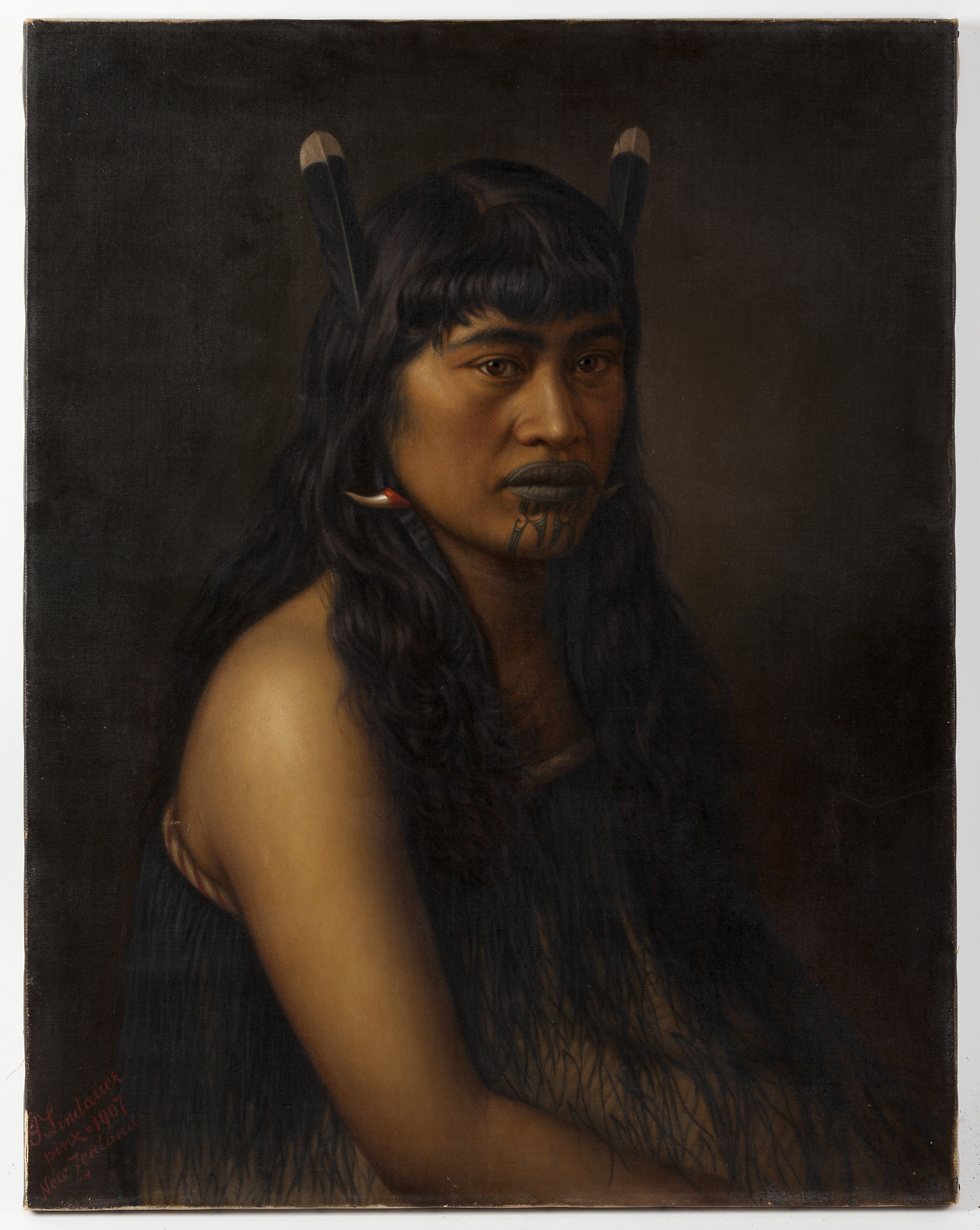 Náhledový obrázek Portrét maorské ženy - 1