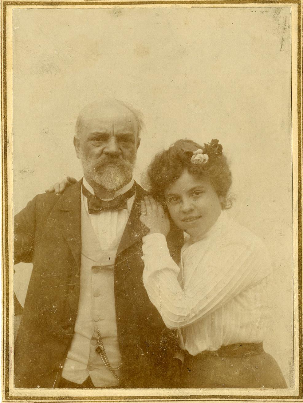 Náhledový obrázek Antonín Dvořák s dcerou Magdou - 1