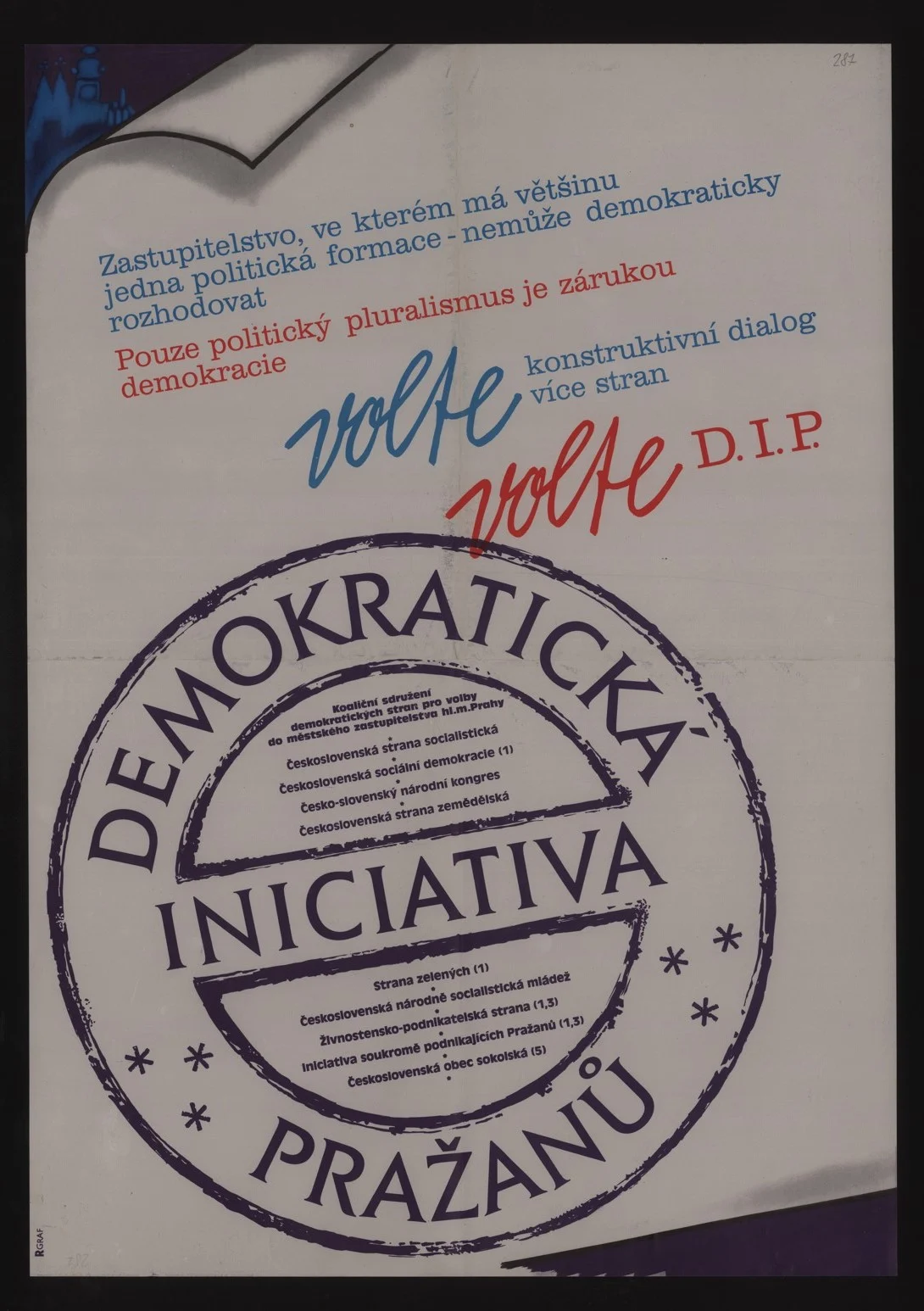 Náhledový obrázek předmětu Volební plakát