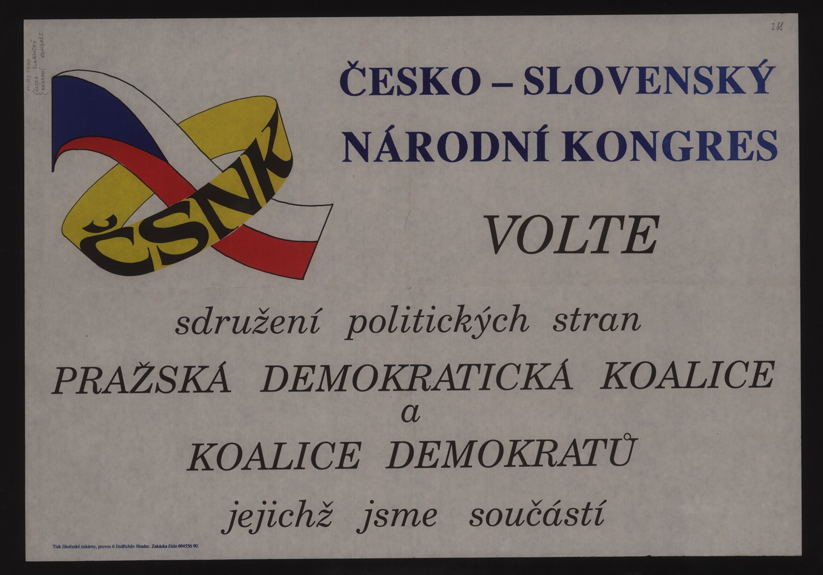 Náhledový obrázek Volební plakát - 1