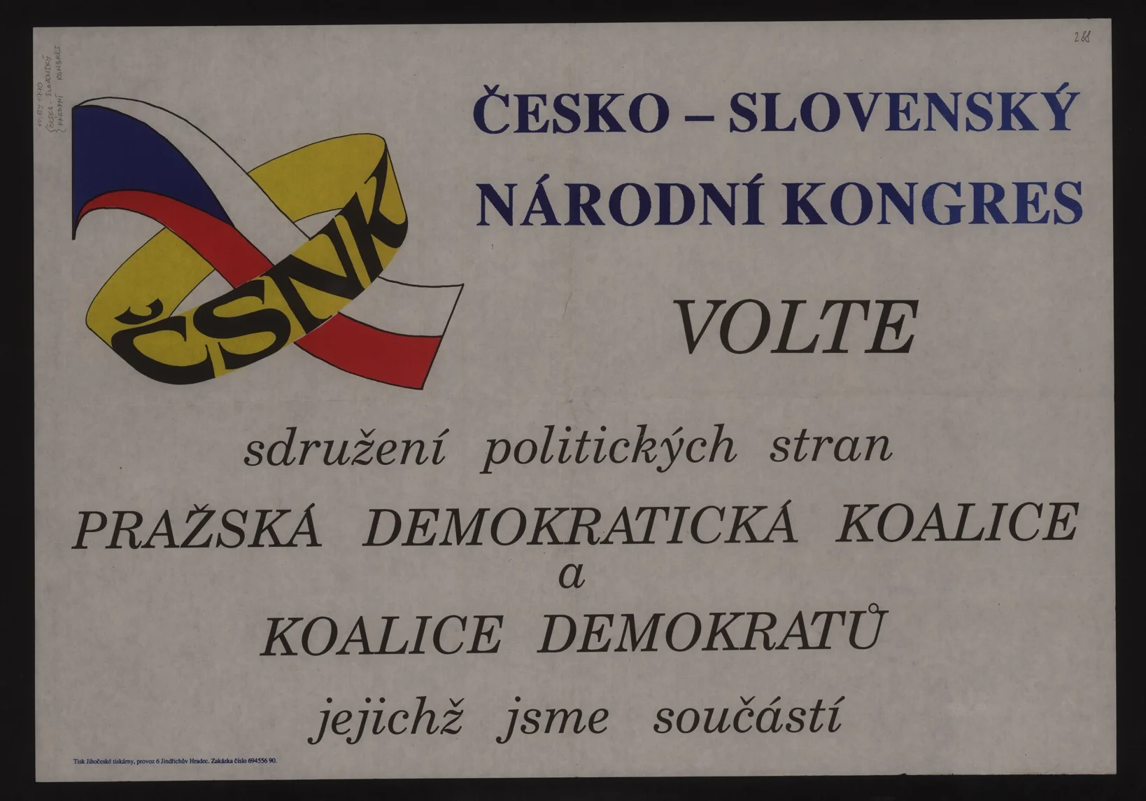 Náhledový obrázek předmětu Volební plakát