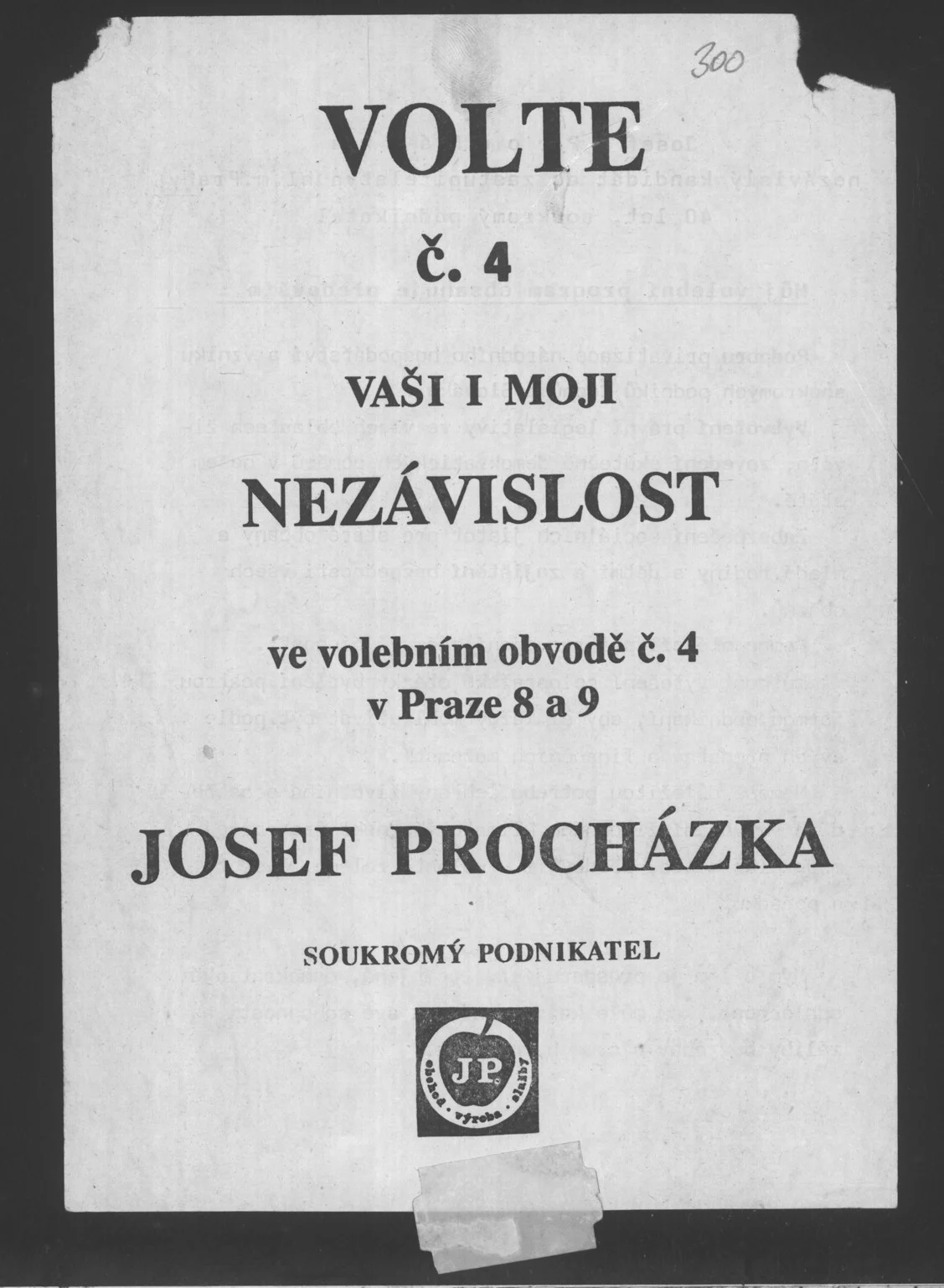 Náhledový obrázek předmětu Volební plakát
