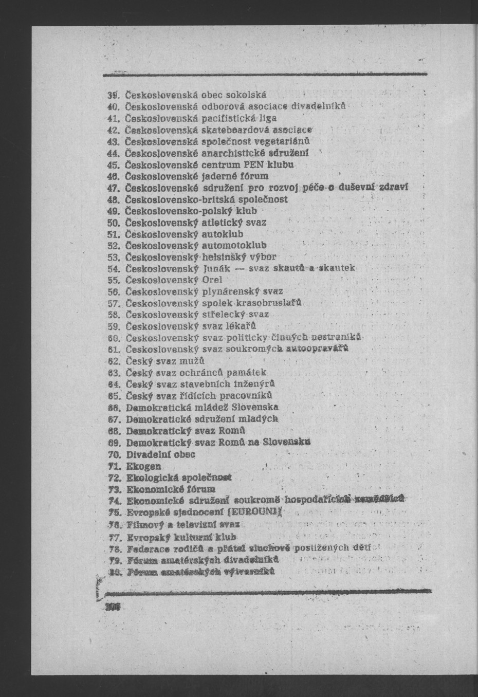Náhledový obrázek Nově vzniklé politické a zájmové organizace - 107