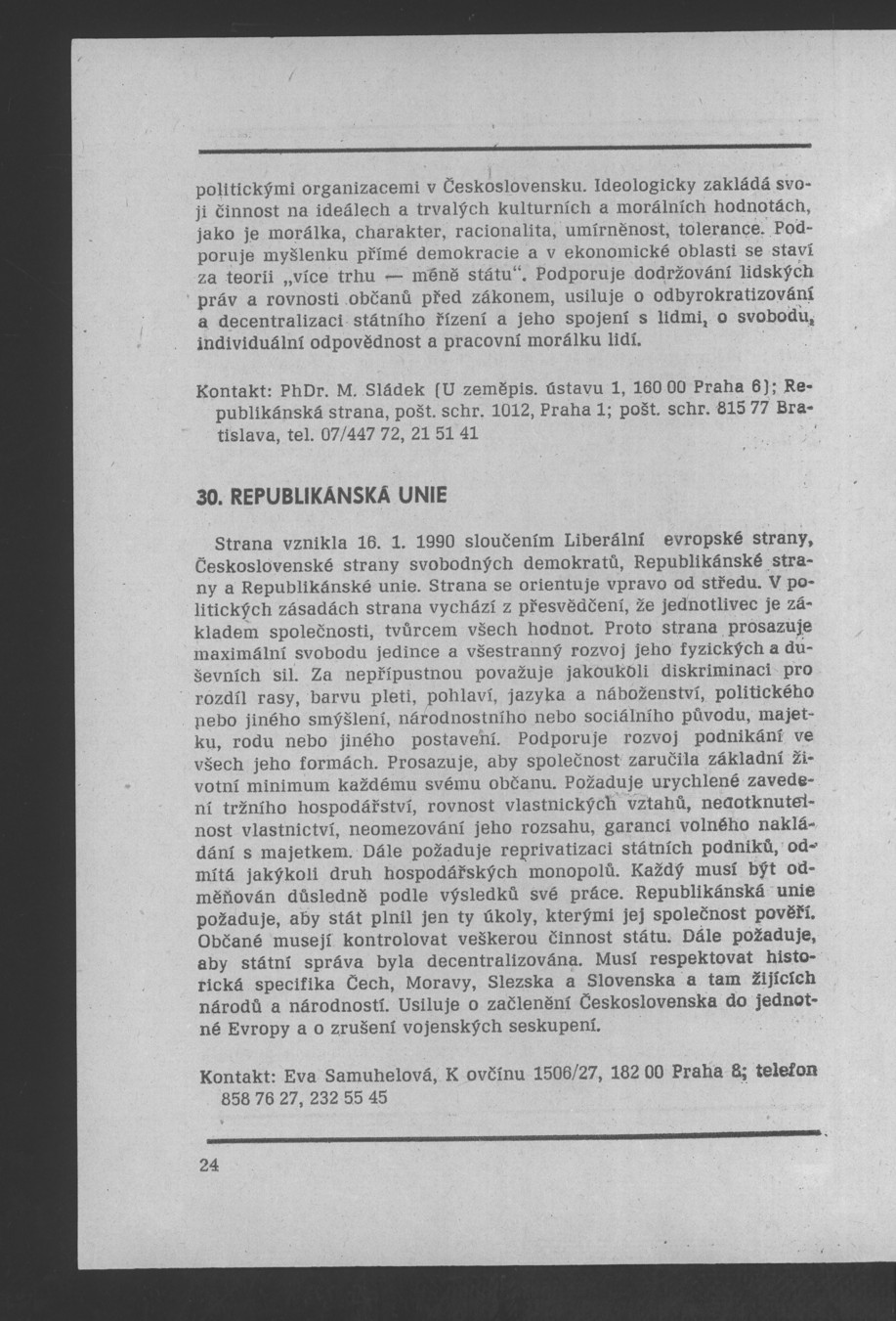 Náhledový obrázek Nově vzniklé politické a zájmové organizace - 27