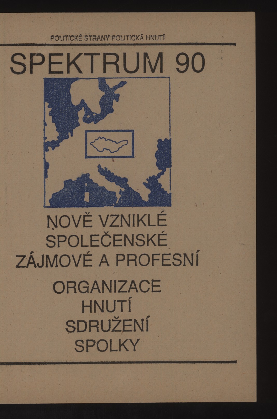 Náhledový obrázek Nově vzniklé politické a zájmové organizace - 13